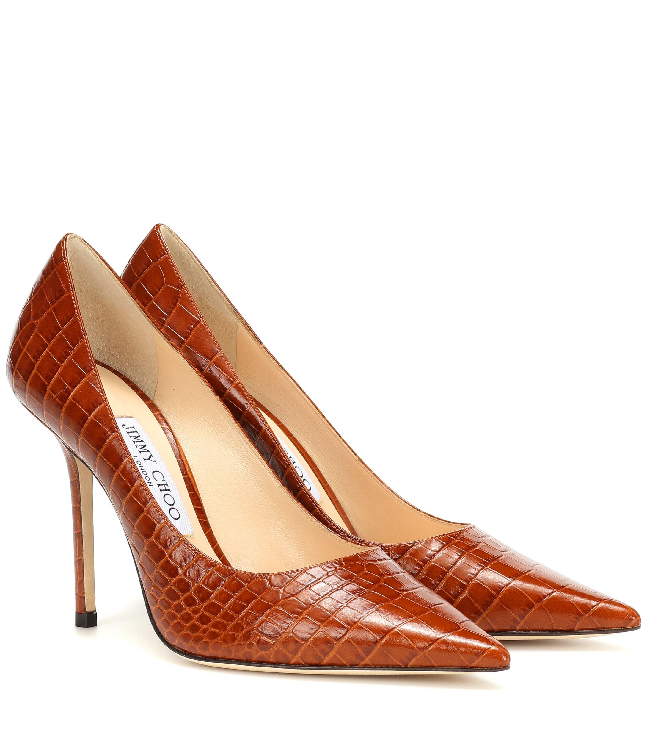 jimmy choo love croc flat