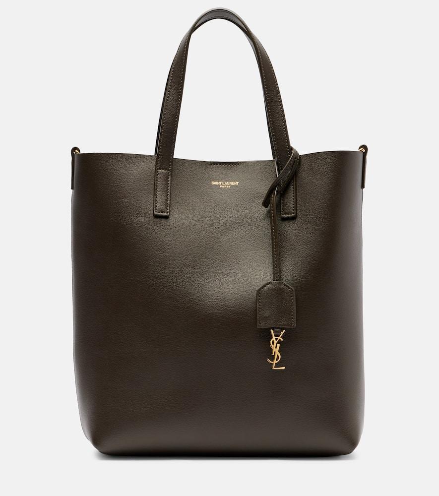 Saint Laurent Toy Shopping N/S Leather Tote Bag in Black Lyst