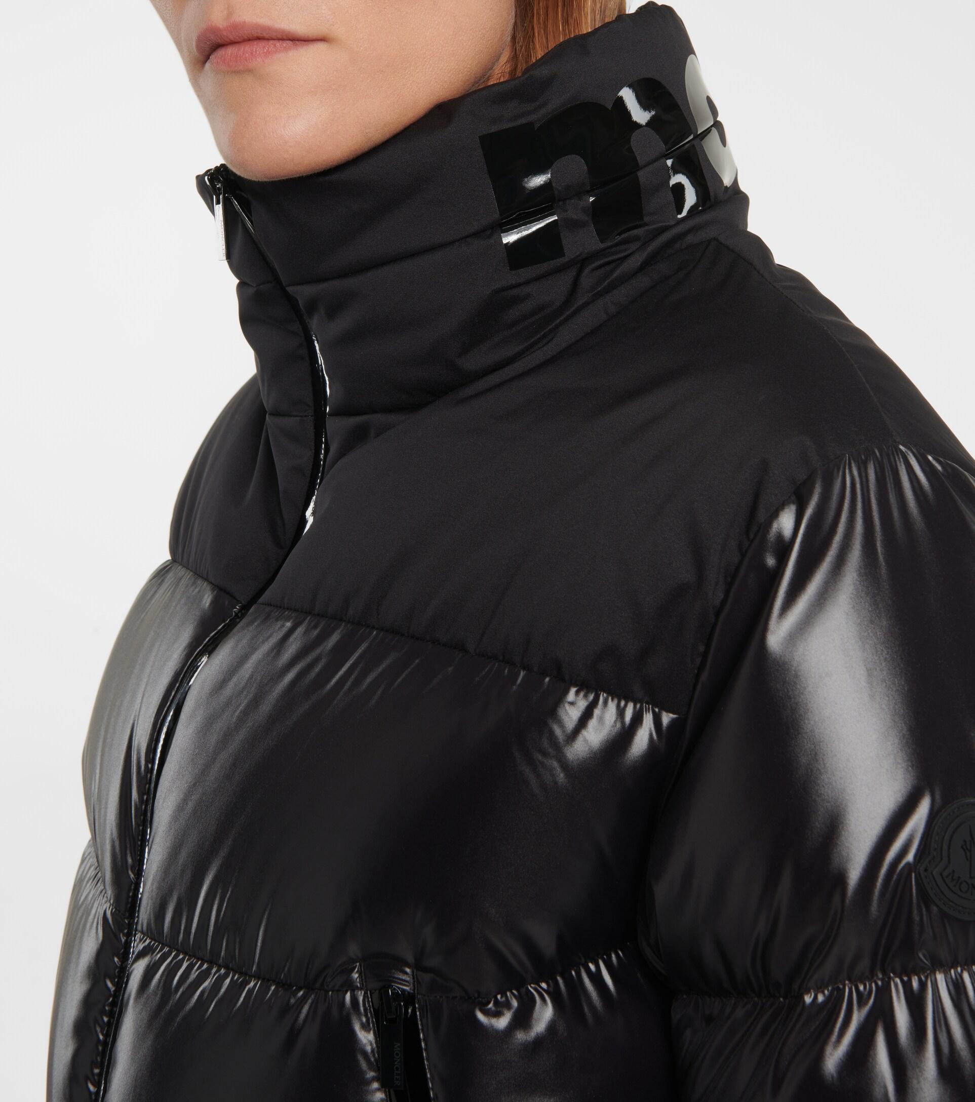 Womens Jackets Moncler Jackets Moncler Synthetic Jasione Cropped Down Jacket in Black Red 