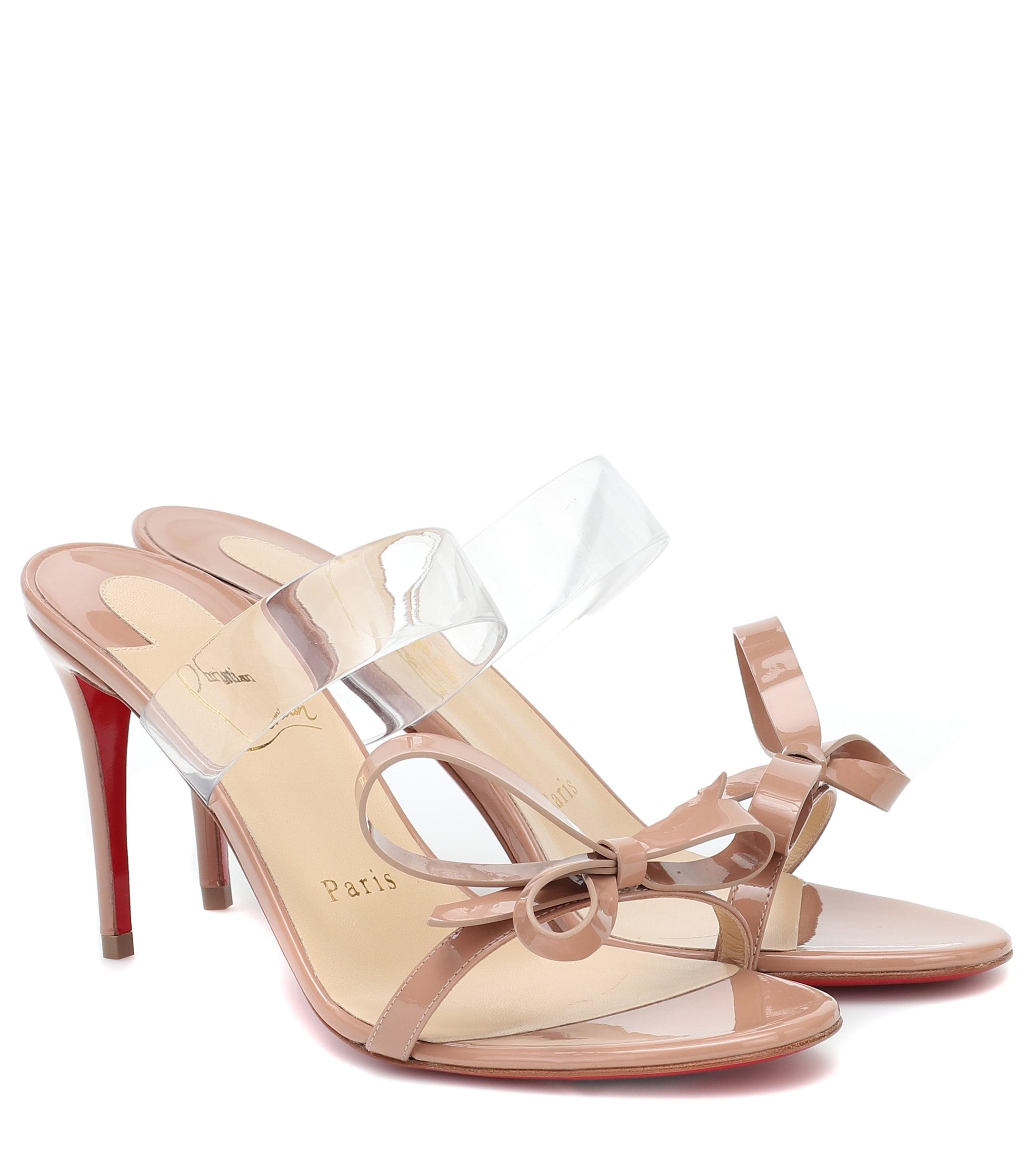 Christian Louboutin Just Nothing 85 Nude PVC - Women Shoes