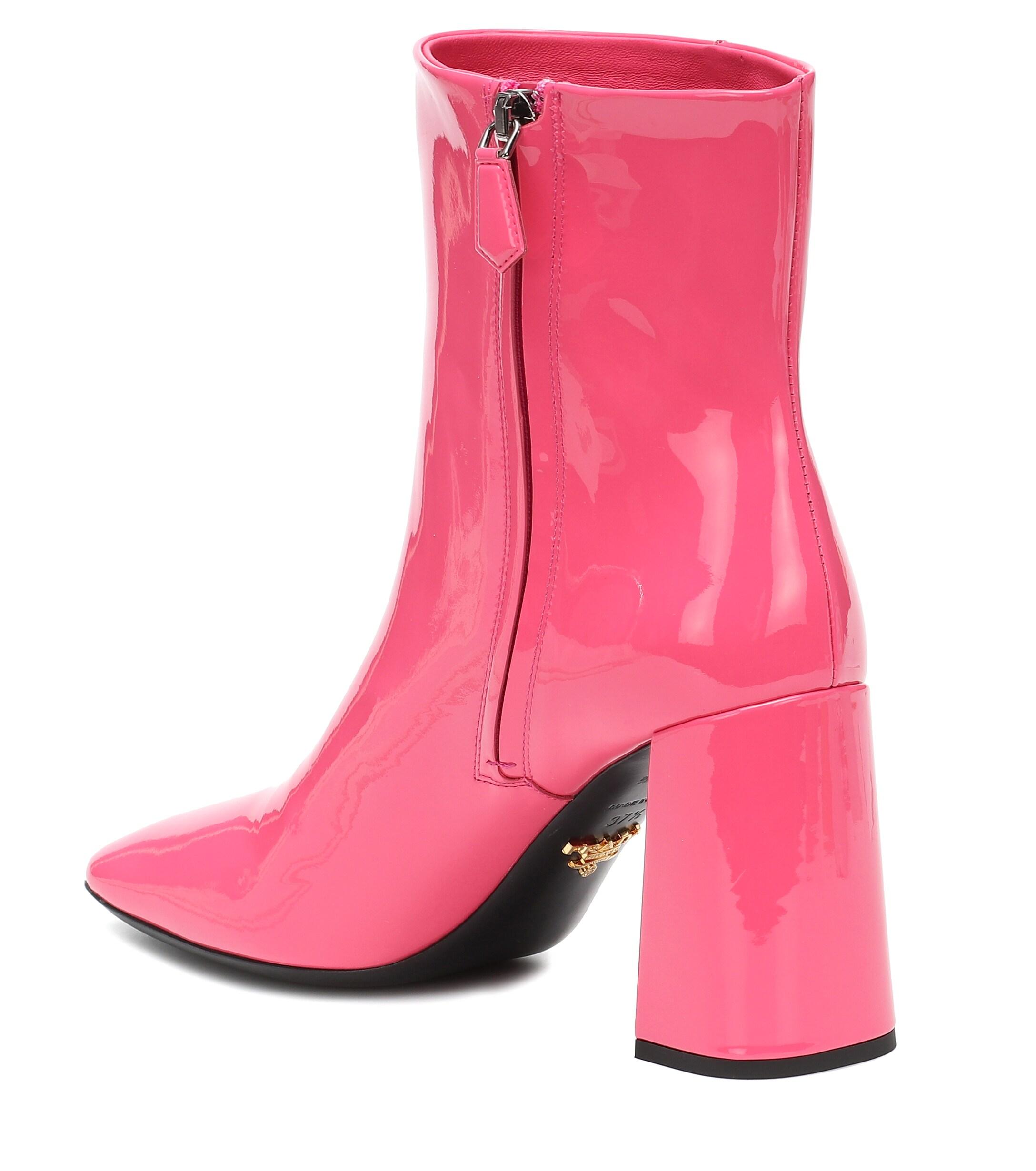 prada pink boots