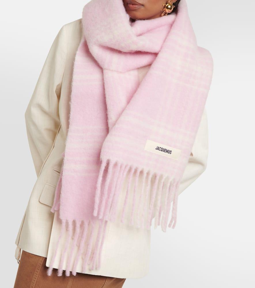Jacquemus L'Echarpe Carro Wool-Blend Scarf in Pink | Lyst