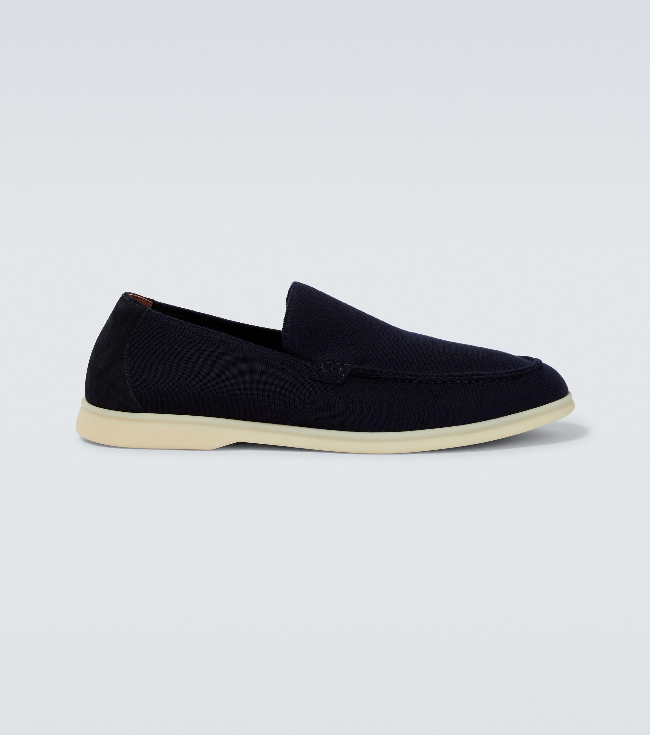 Mocassins Summer Walk en maille Loro Piana pour homme en coloris Bleu | Lyst