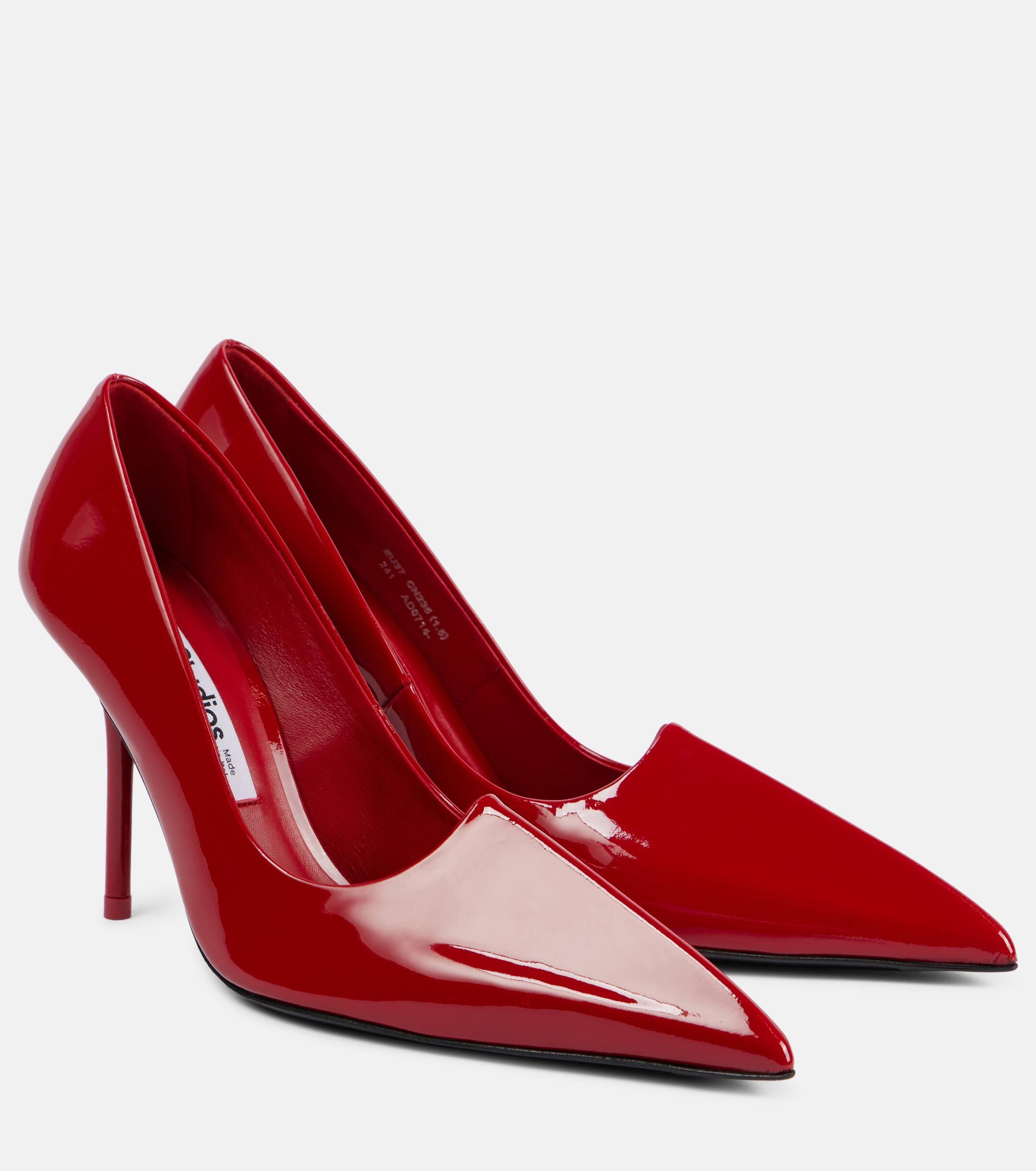 Acne Studios Bordisia 190 Patent Leather Pumps in Red Lyst UK