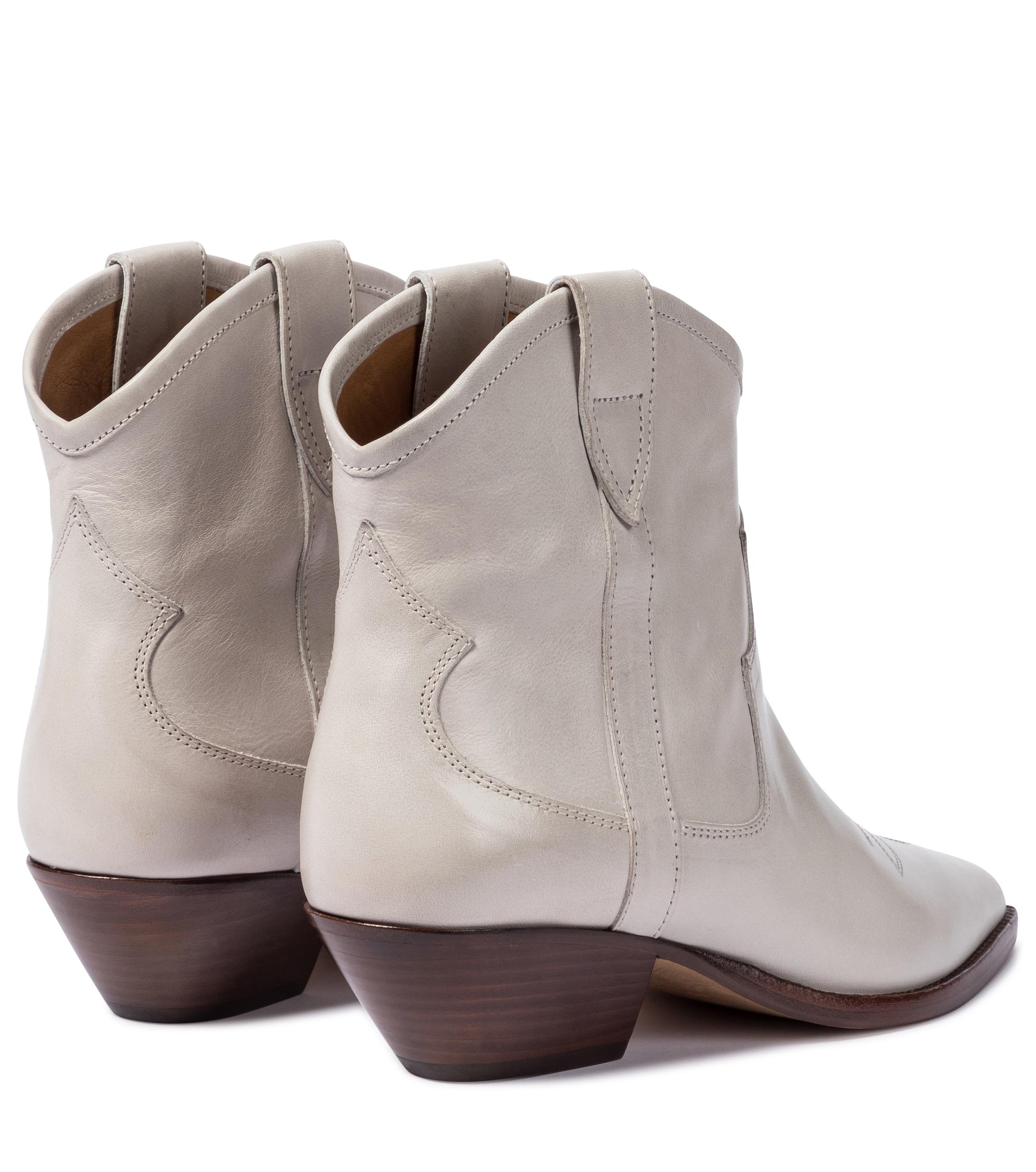 Isabel Marant Demar Leather Cowboy Boots | Lyst