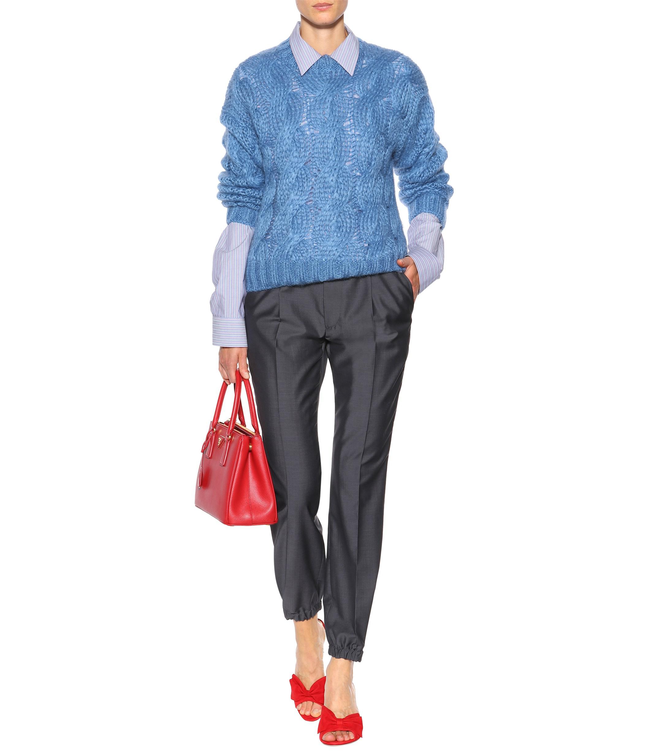 prada bow mules