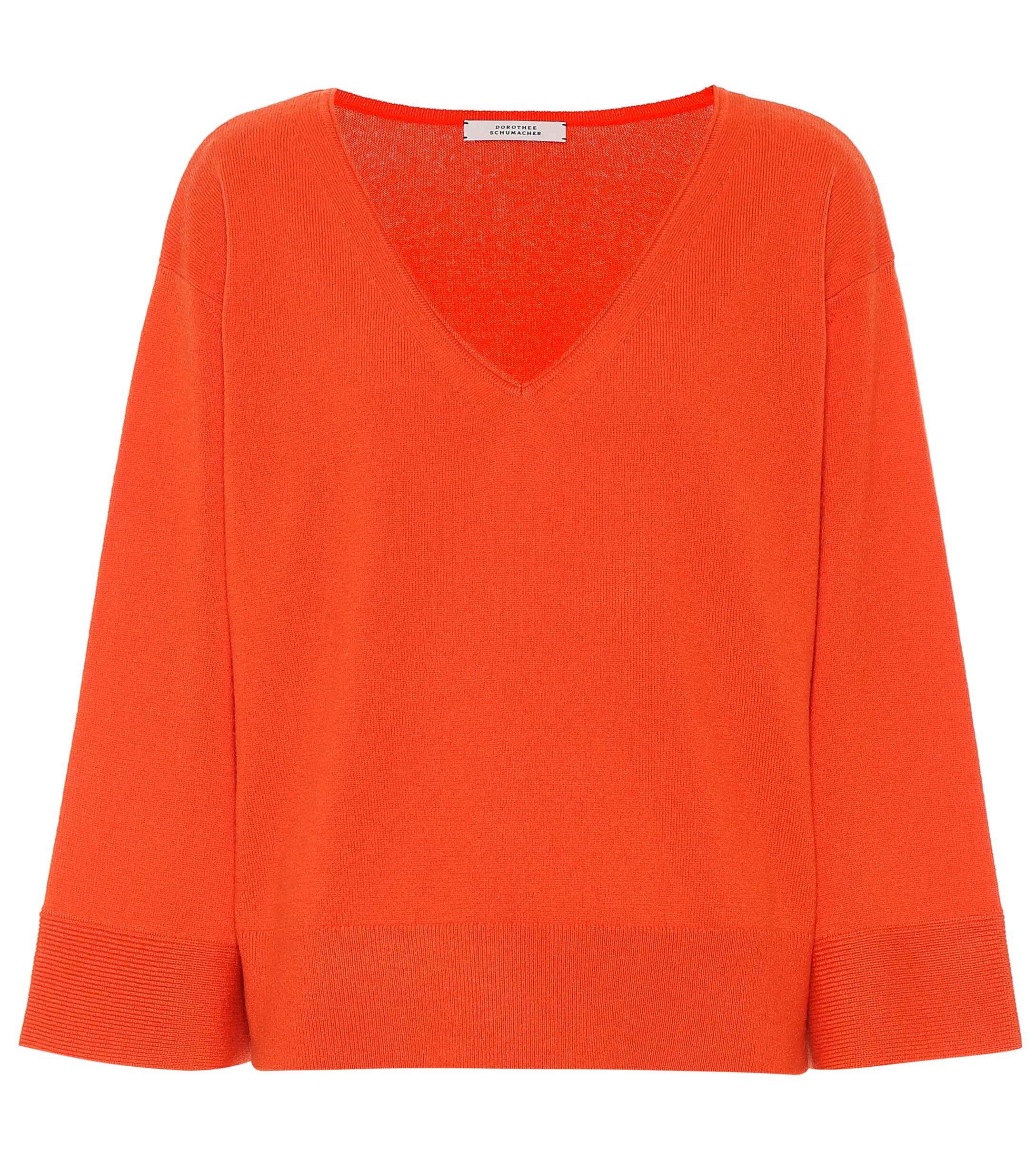 Dorothee Schumacher Cashmere Sweater in Orange - Lyst