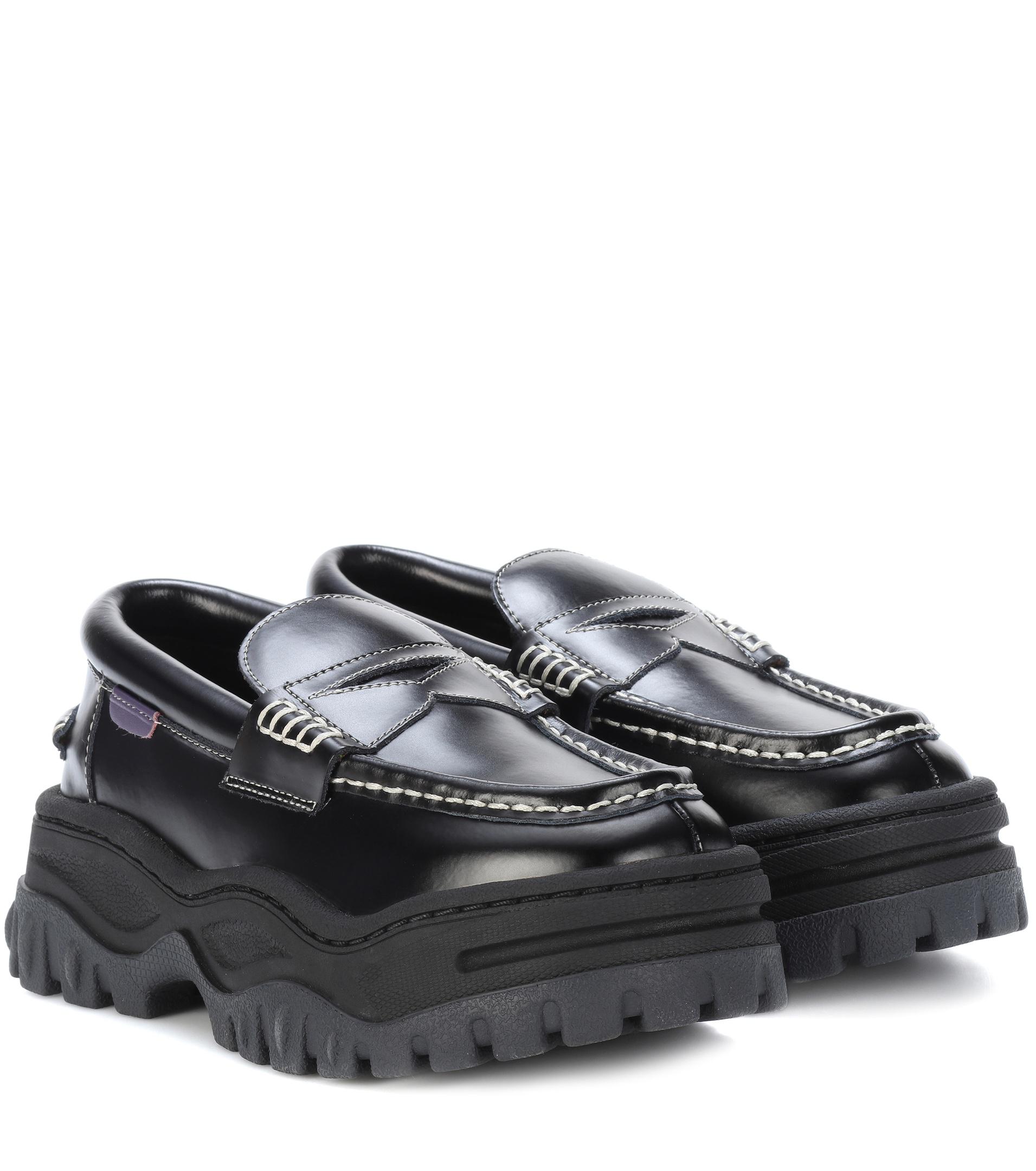 Eytys Angelo Platform Leather Loafers in Black | Lyst