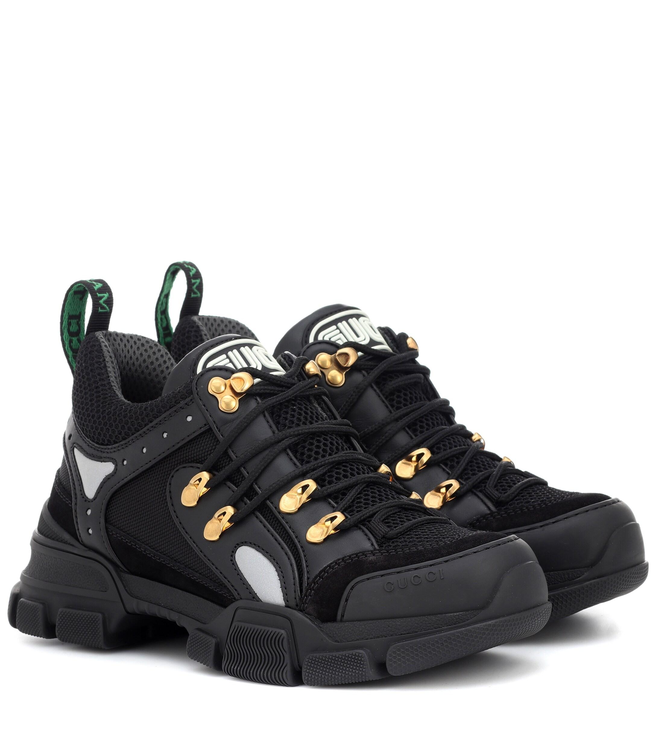 gucci flashtrek sneaker black