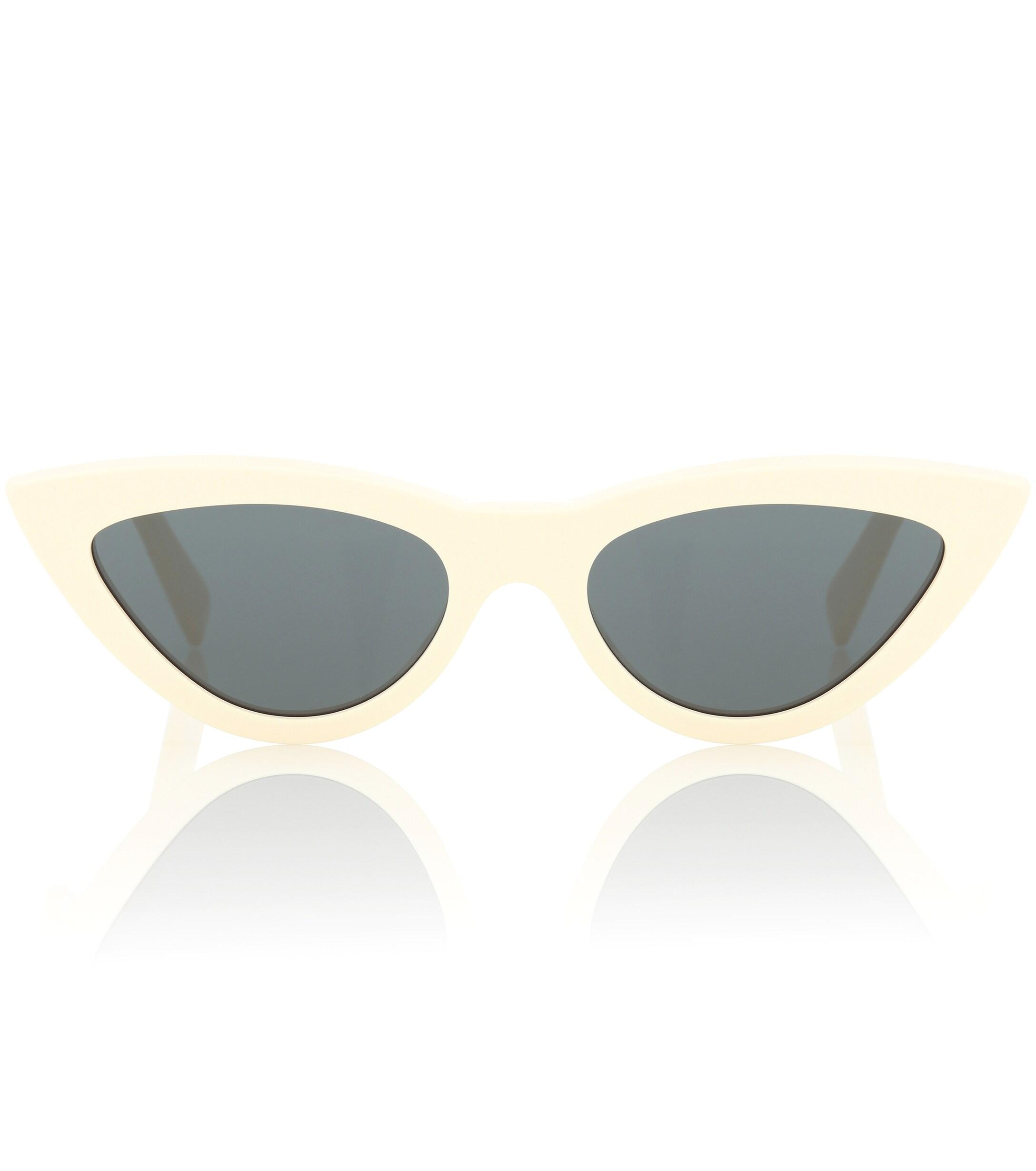 Celine Cat-eye Sunglasses in White | Lyst Canada