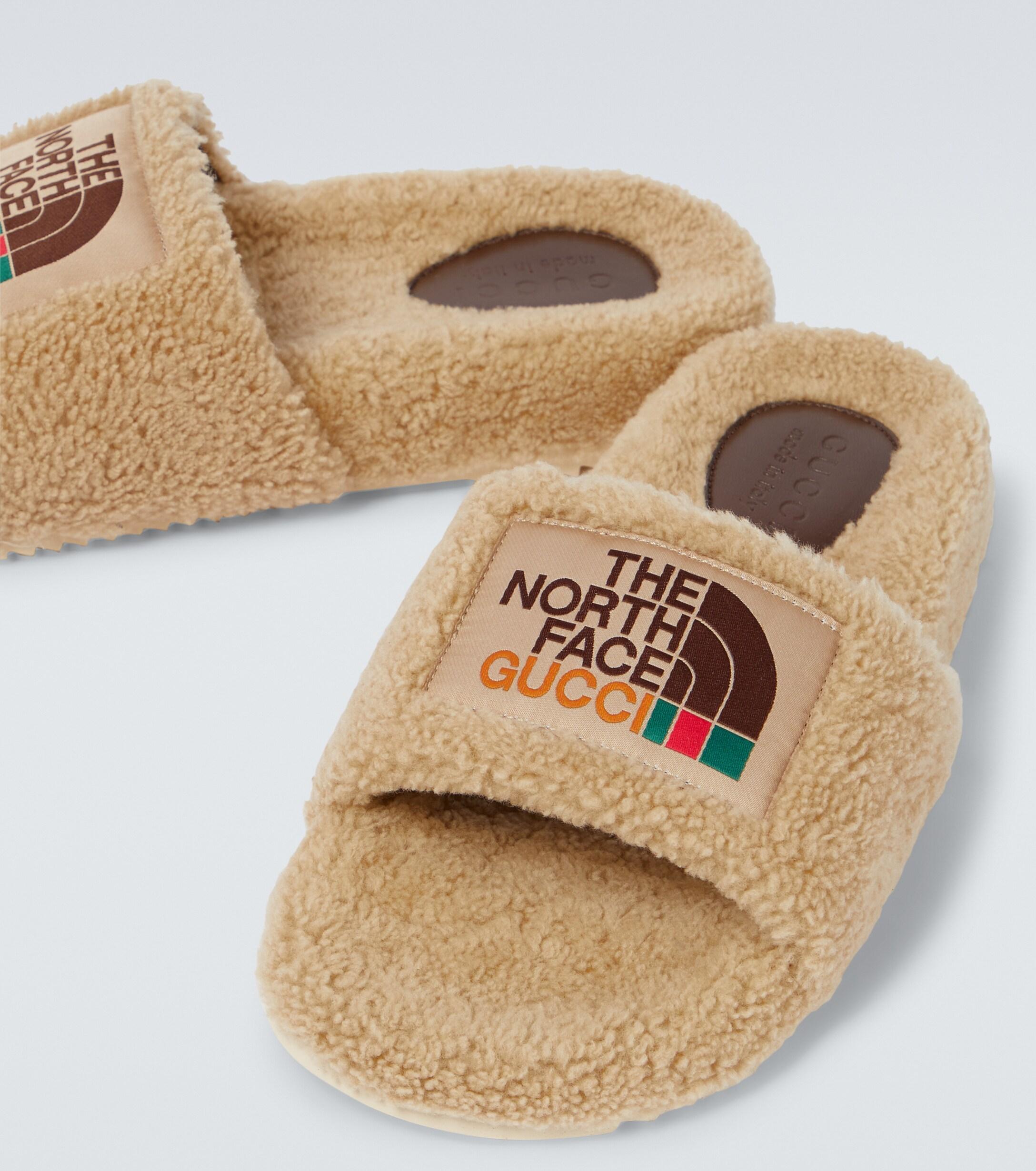 The North Face X Shearling Slides