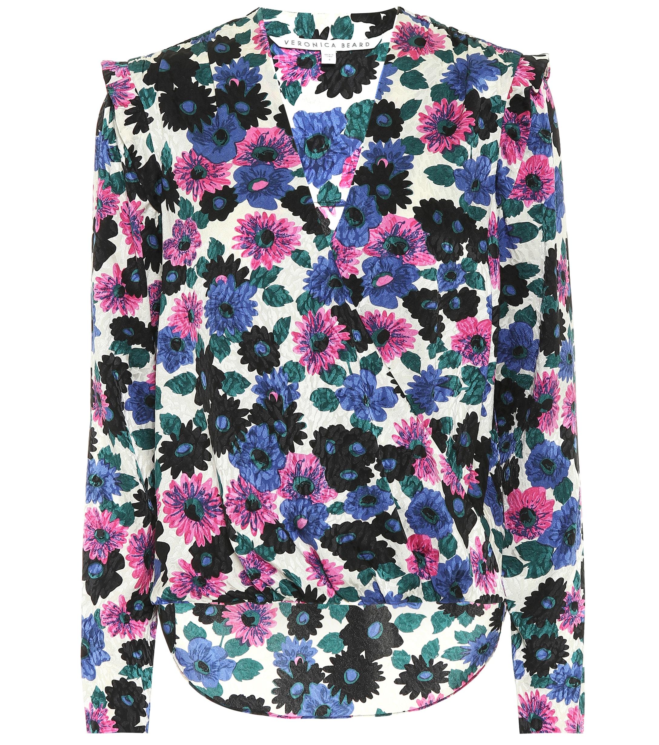 veronica beard floral top