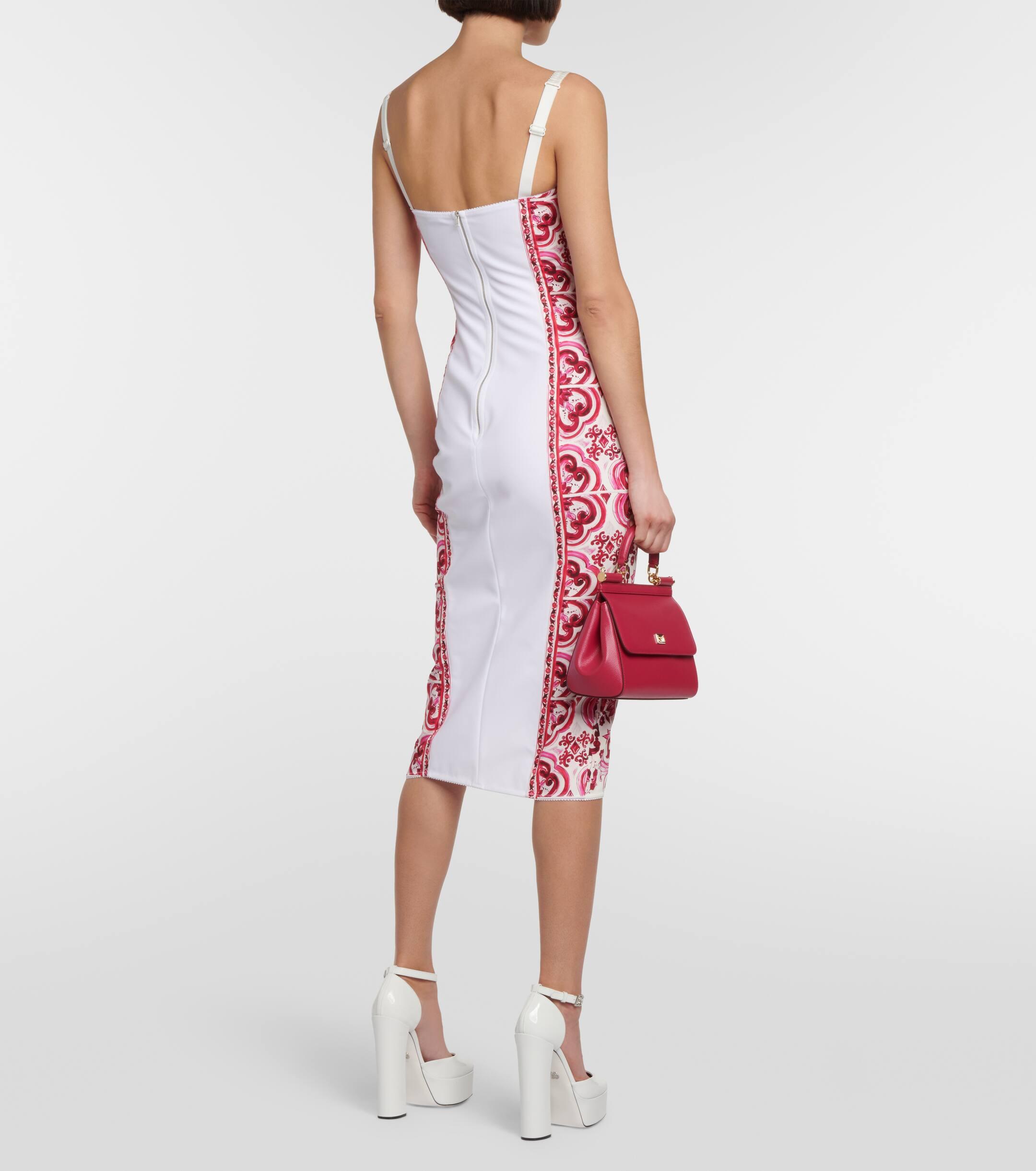 Dolce & Gabbana Majolica-print Bustier Dress - Farfetch