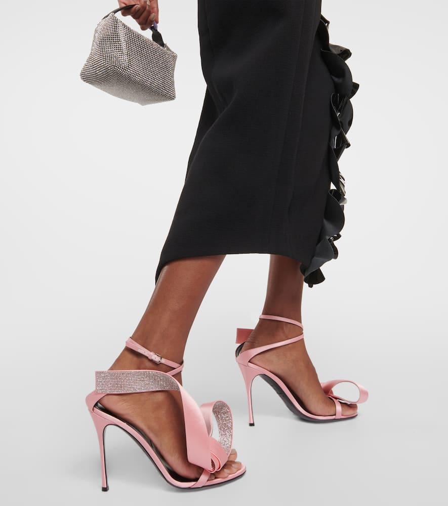 【Area】 x Sergio Rossi Marquise embellishedサンダル Area X Sergio Rossi Marquise Embellished Sandals in Pink