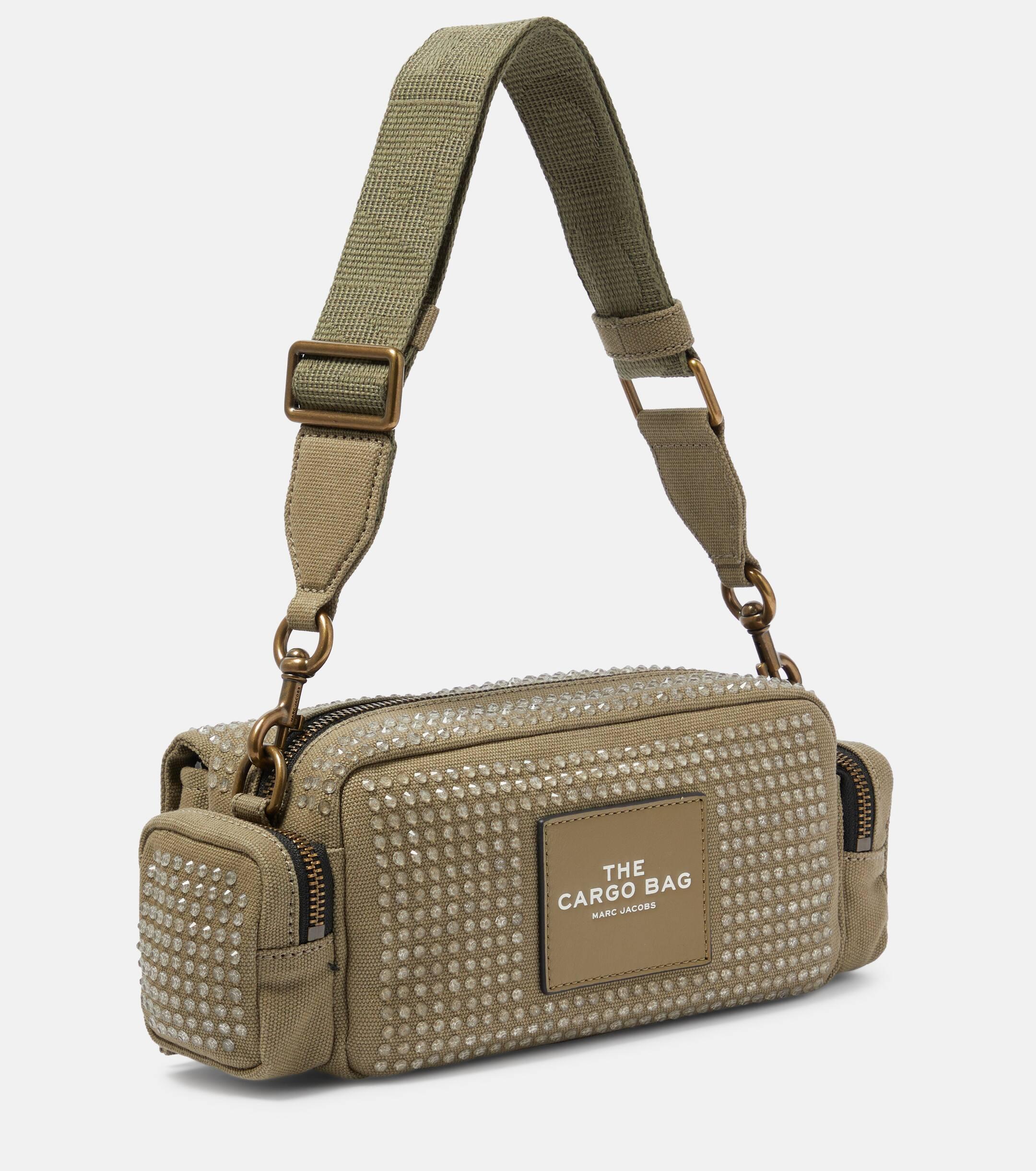 Marc Jacobs Cargo Crystal-Embellished Shoulder Bag in Green | Lyst 