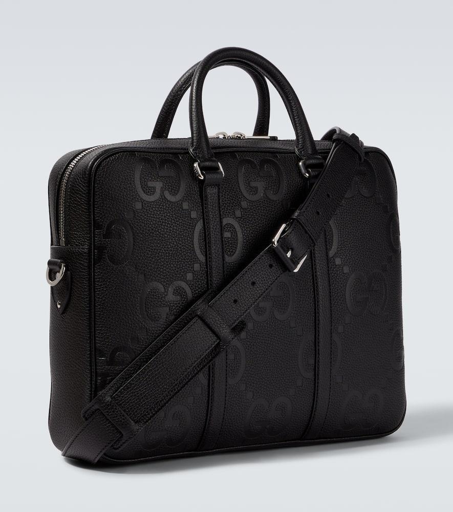 Gucci Jumbo Gg Leather Briefcase in Black for Men | Lyst