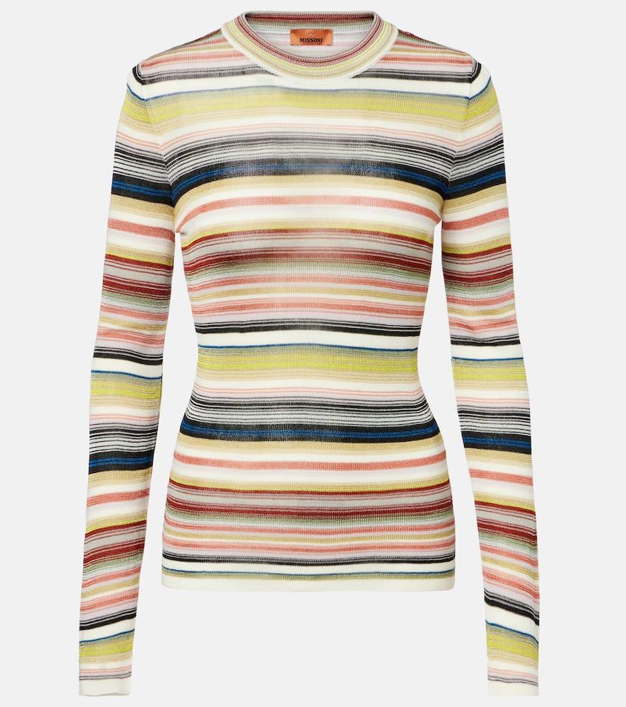 売れ筋商品|||ミッソーニ Tシャツ レディース トップス Long sleeved top - multicoloured Missoni Long-sleeved tops for Women | Online Sale up to 72