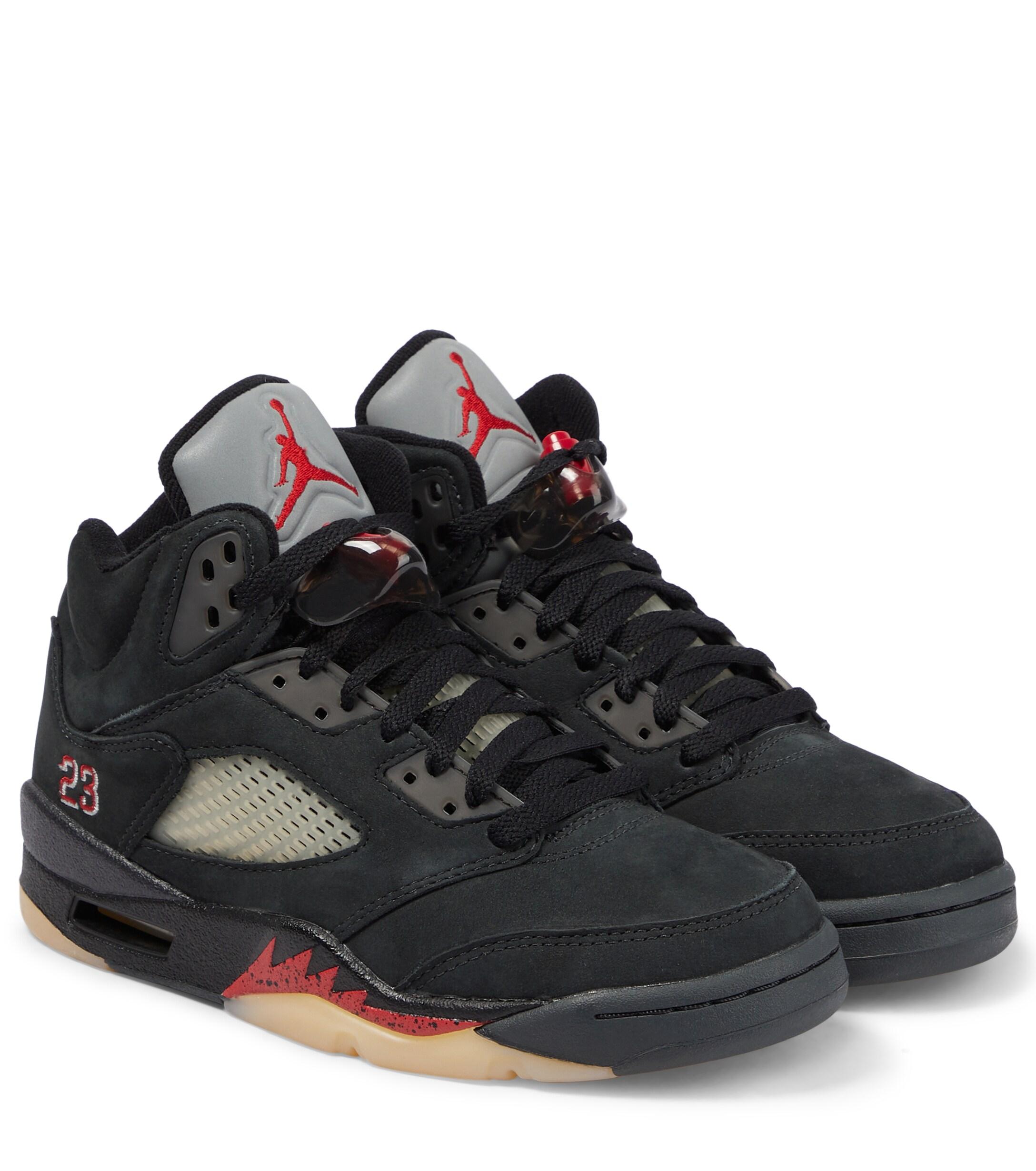 Baskets Air Jordan 5 en daim Nike en coloris Noir | Lyst