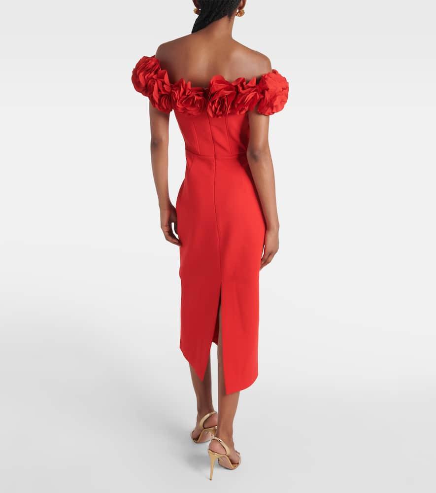 REBECCA VALLANCE 関税込 Lumi floral-applique gown Lumi Midi Dress – Rebecca Vallance