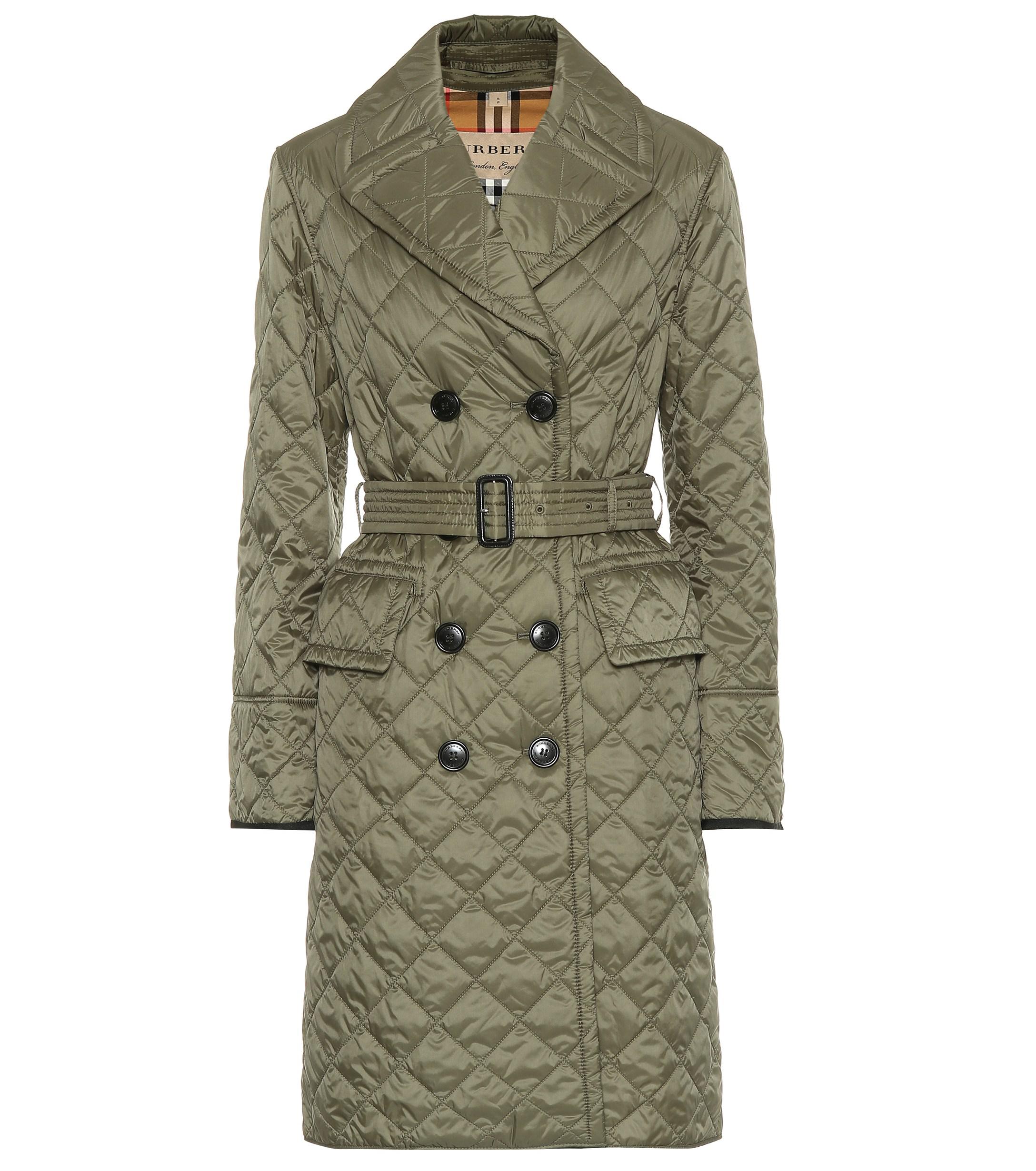 burberry quilted trench jacket