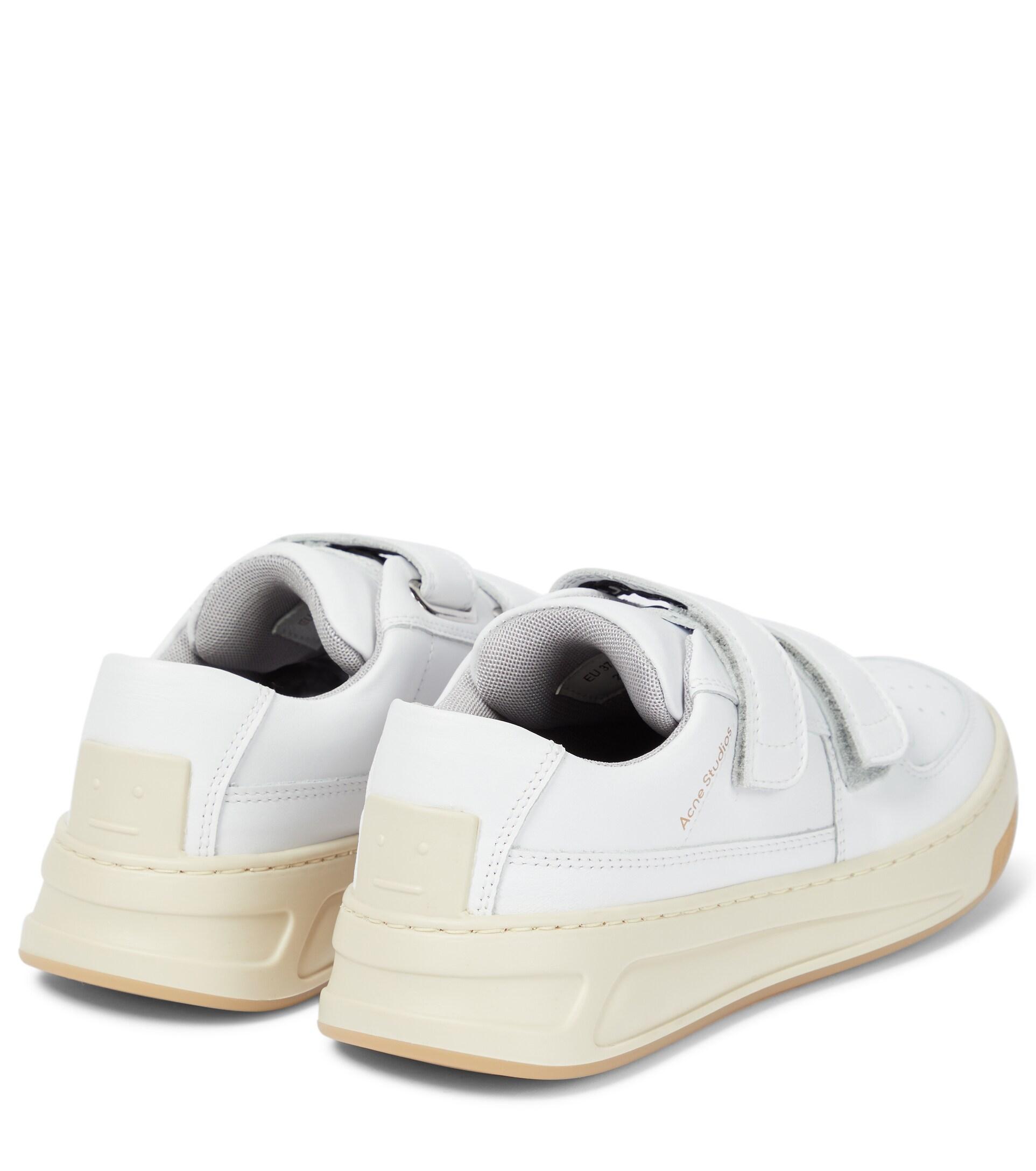 Acne Studios Steffey Leather Sneakers in White - Save 42% | Lyst