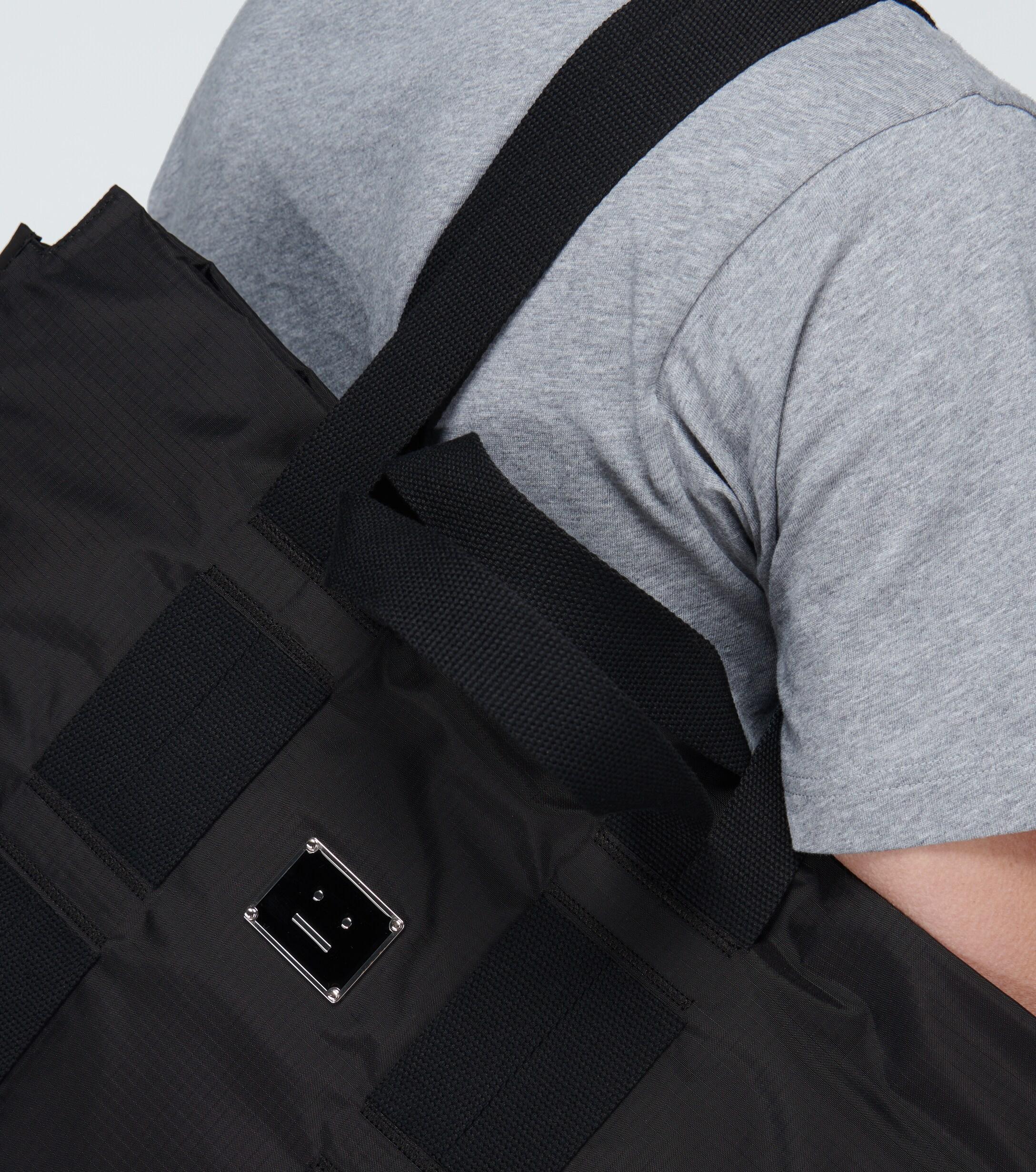 Acne Studios Logo Plaque Tote Bag in Black for Men | Lyst