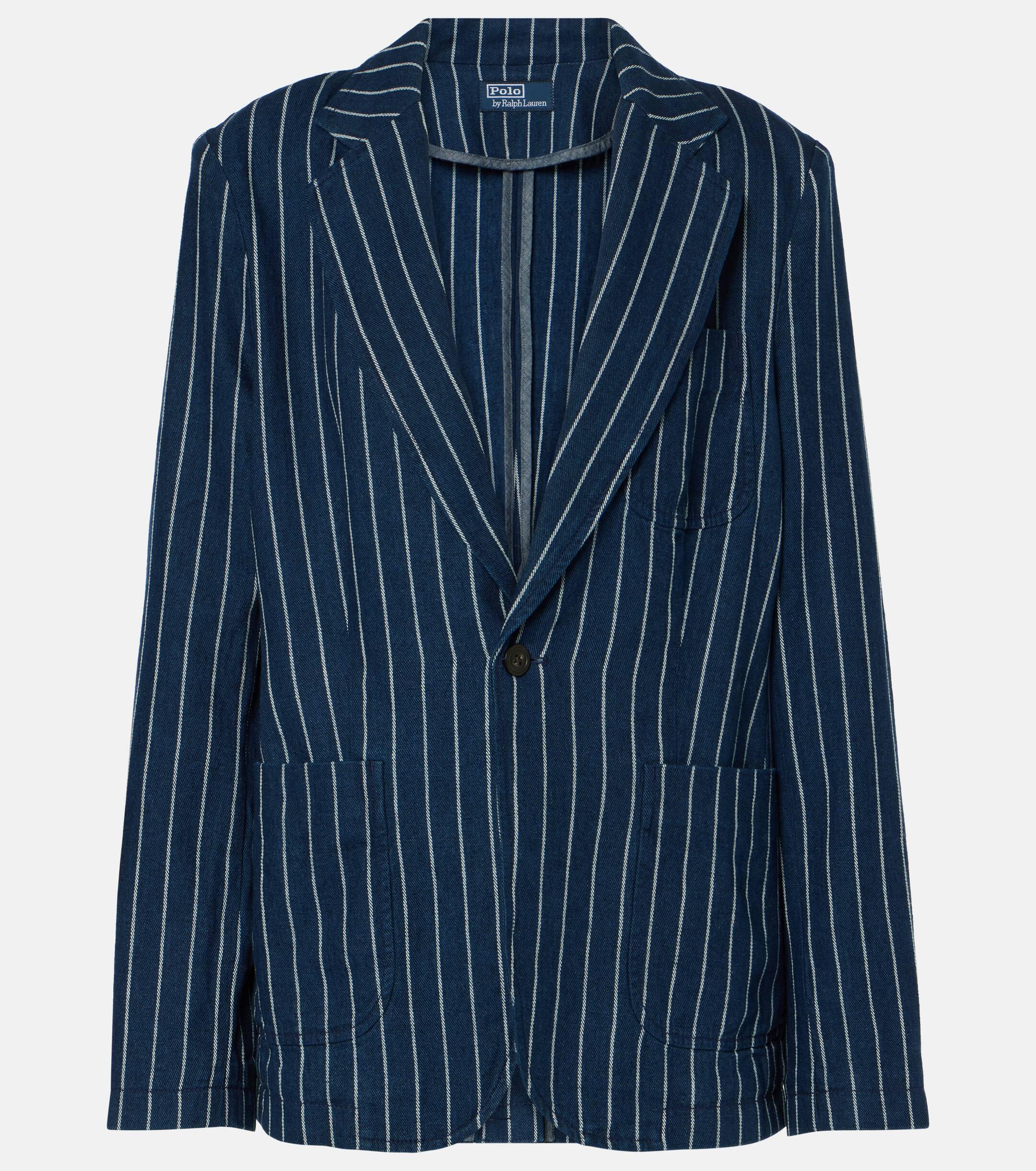 Polo Ralph Lauren Linen And Cotton Blazer in Blue Lyst UK
