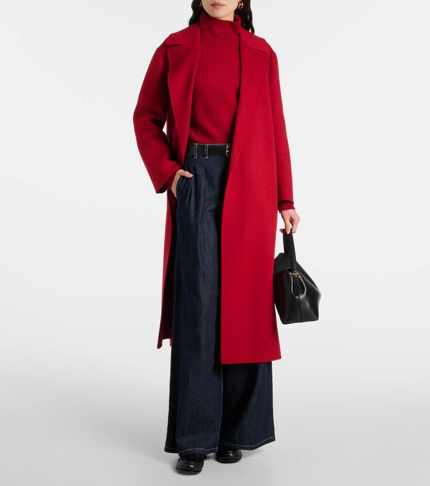 Max Mara Livia Wool Coat in Red | Lyst