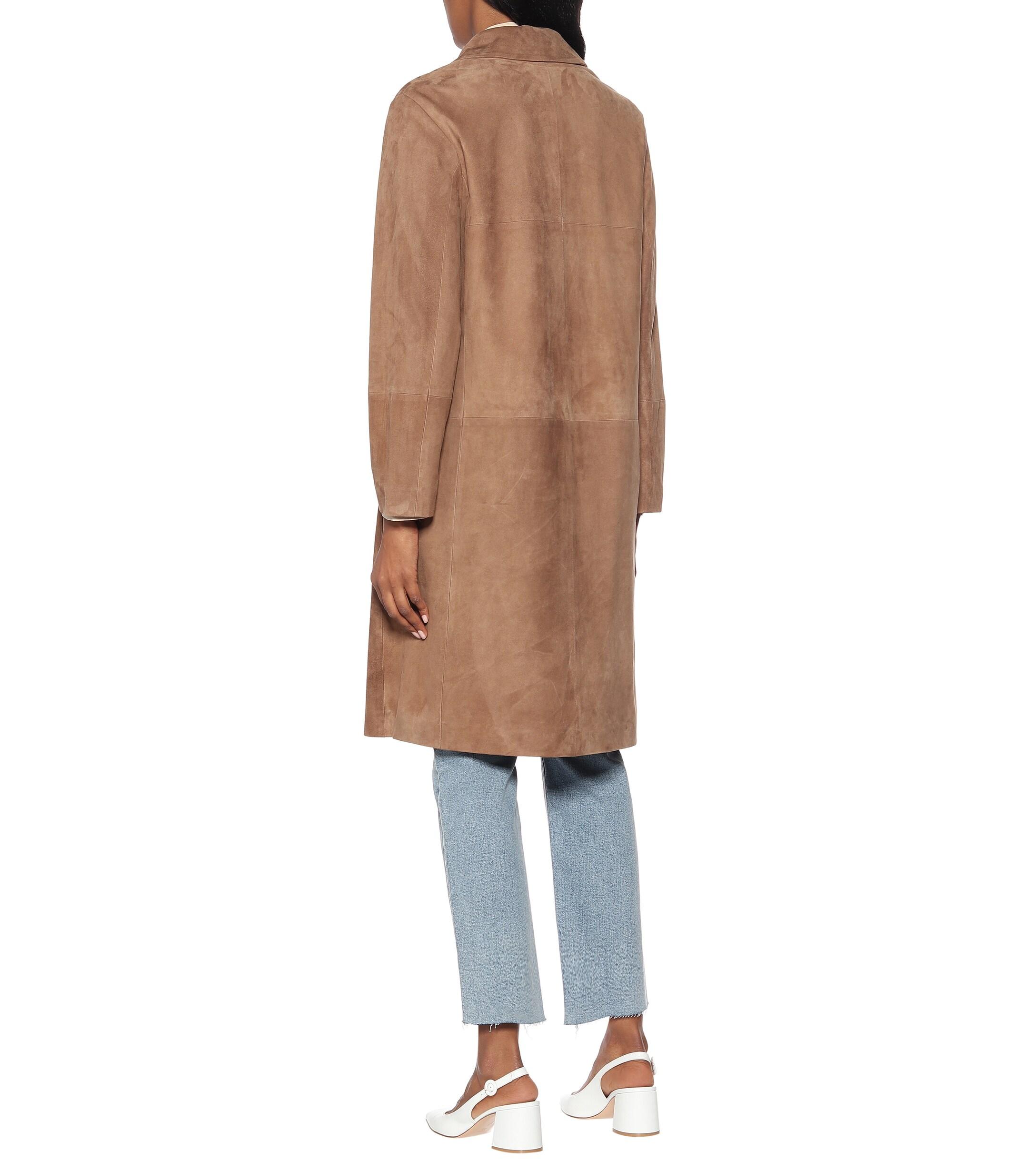 max mara suede coat