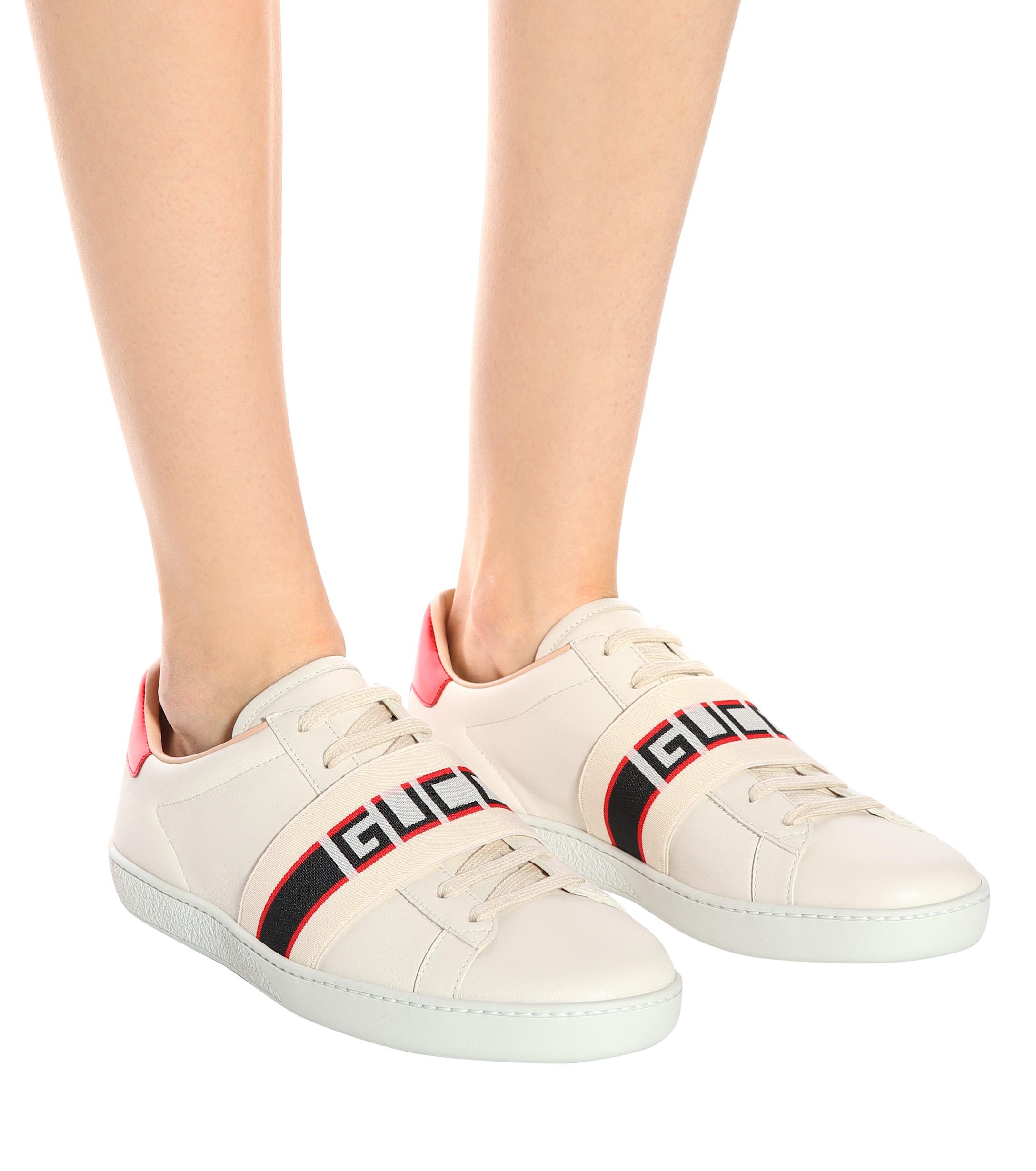 ace sneaker with gucci stripe