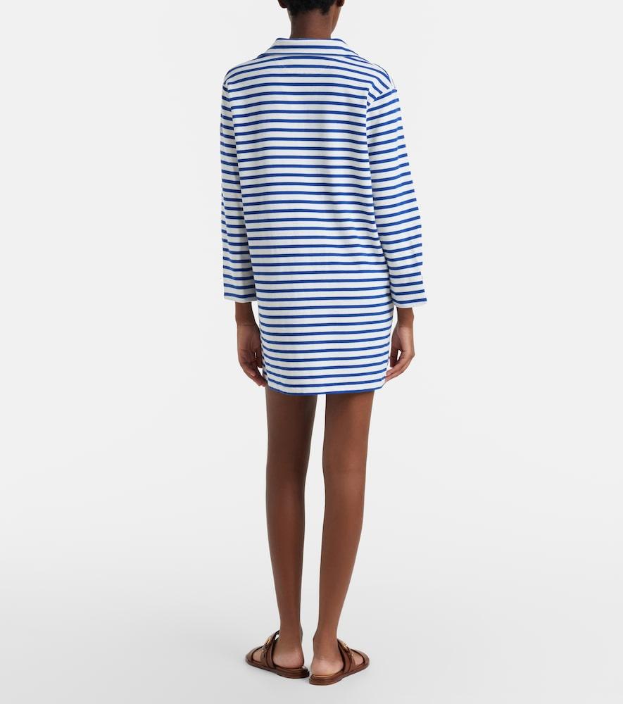 Polo Ralph Lauren Striped Cotton Jersey Polo Dress in Blue | Lyst
