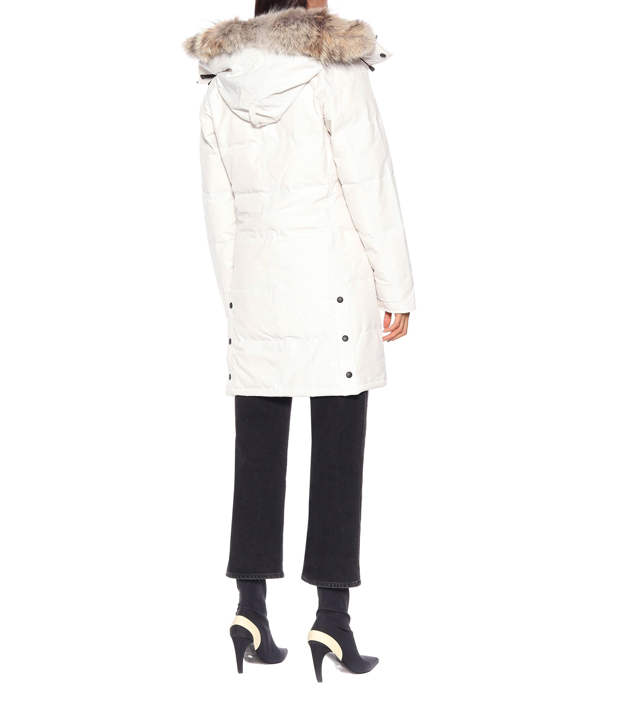 Canada Goose Shelburne Furtrimmed Down Coat in White Lyst