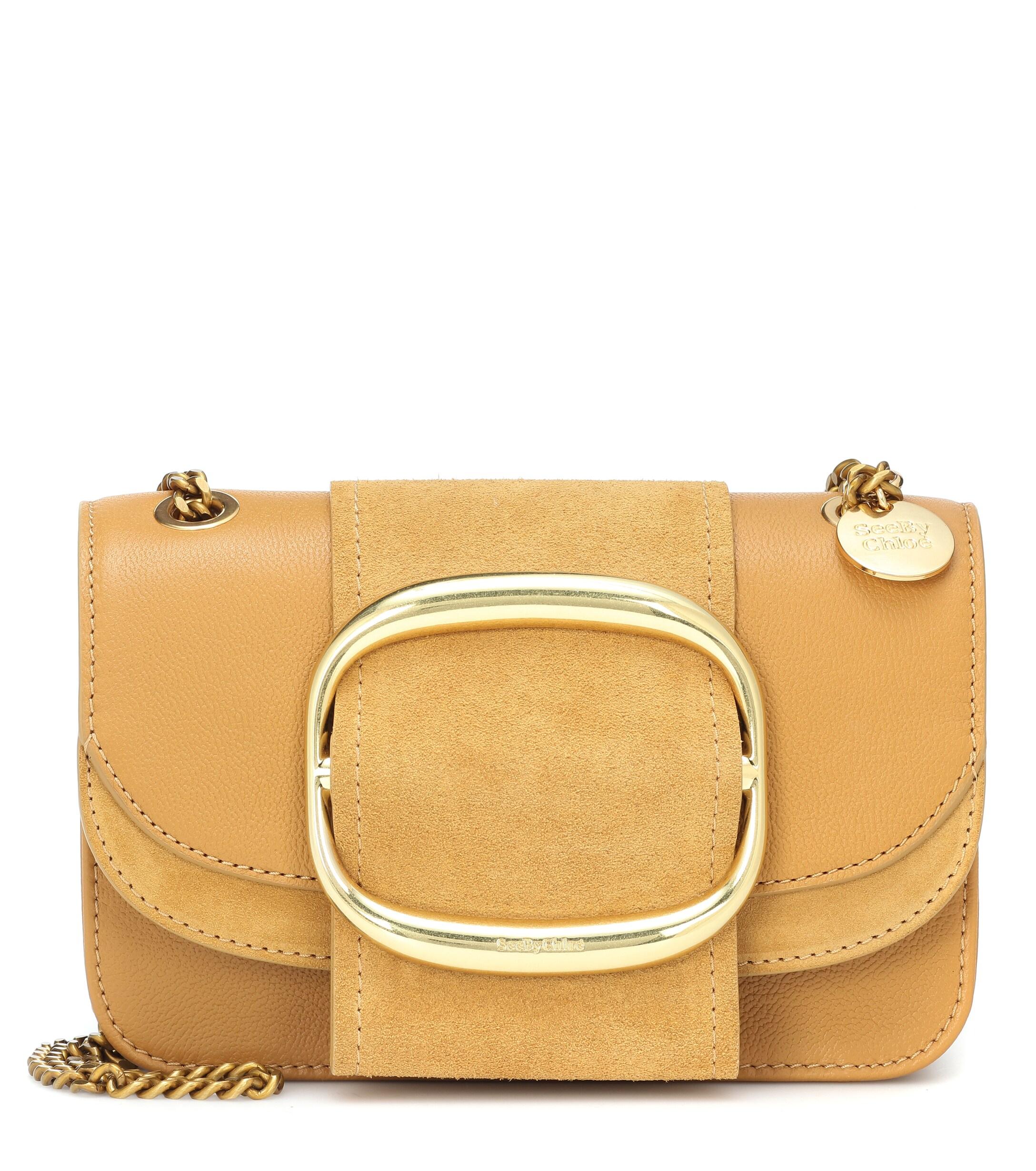 See By Chloé Hopper Small Leather Shoulder Bag in Yellow - Lyst