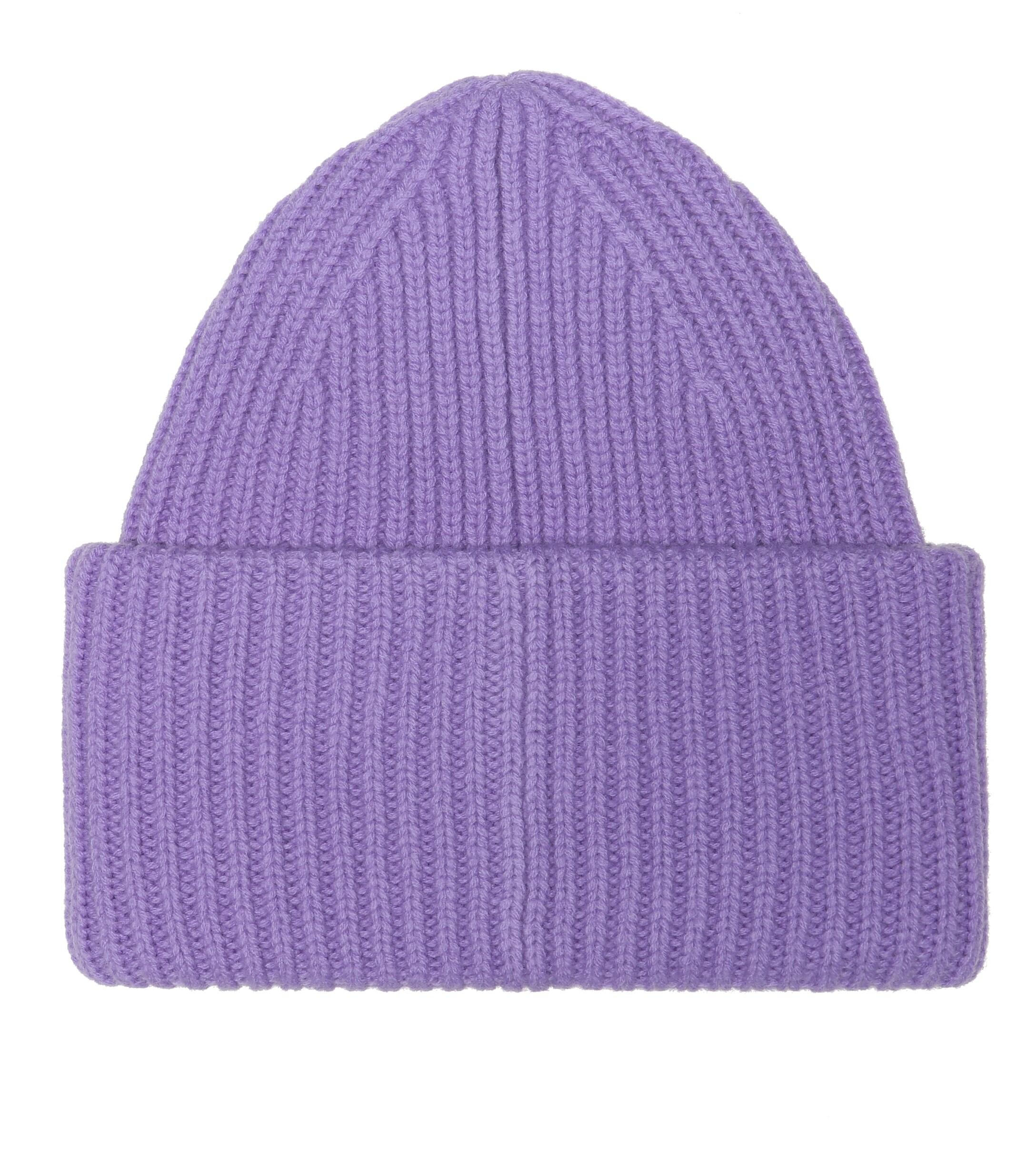 Acne Studios Wool Face-patch Beanie lavender Purple - Lyst