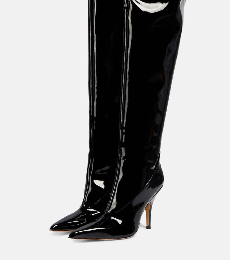 GIABORGHINI Gia 35mm leather boots - Black