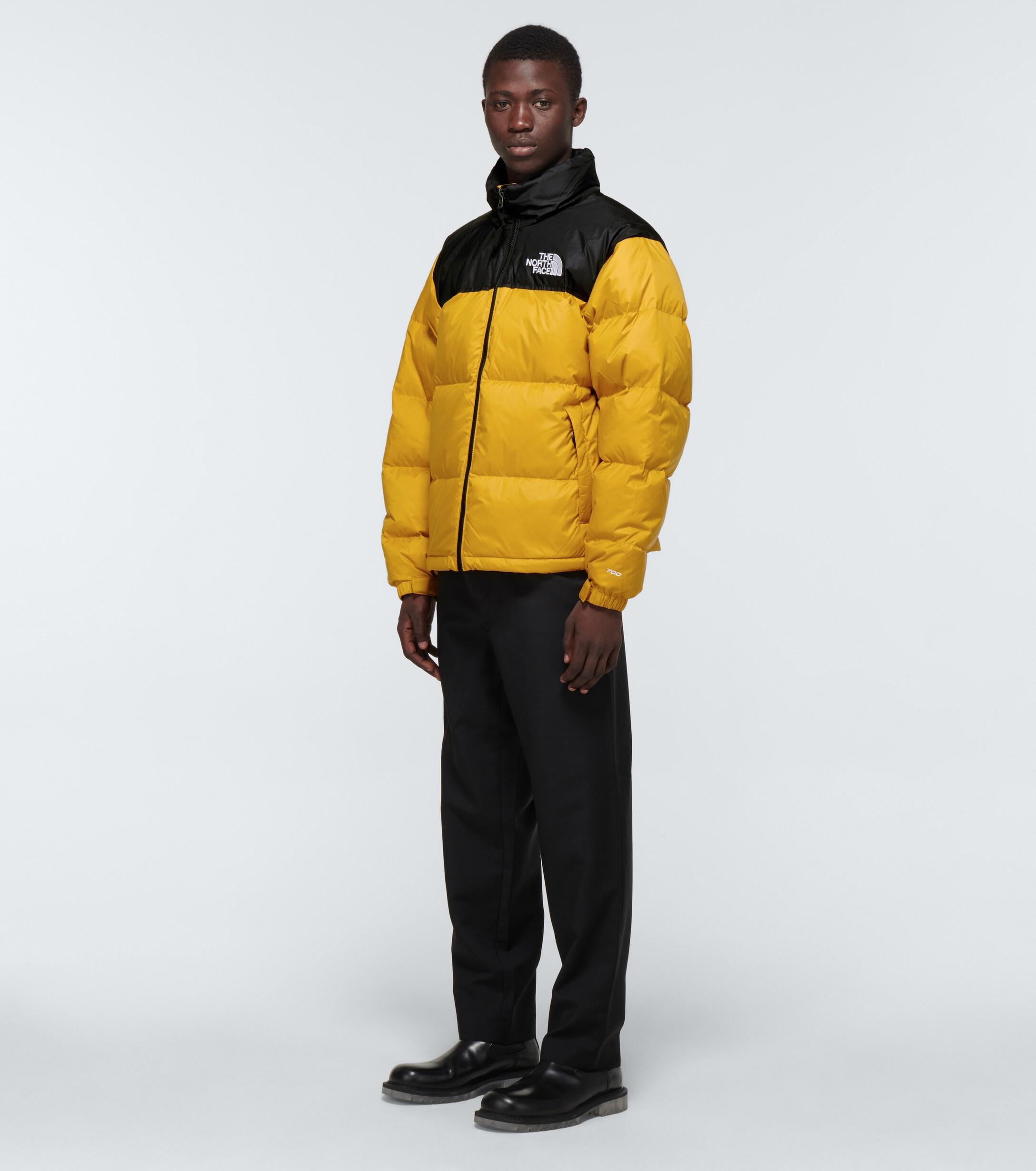 1996 nuptse jacket yellow