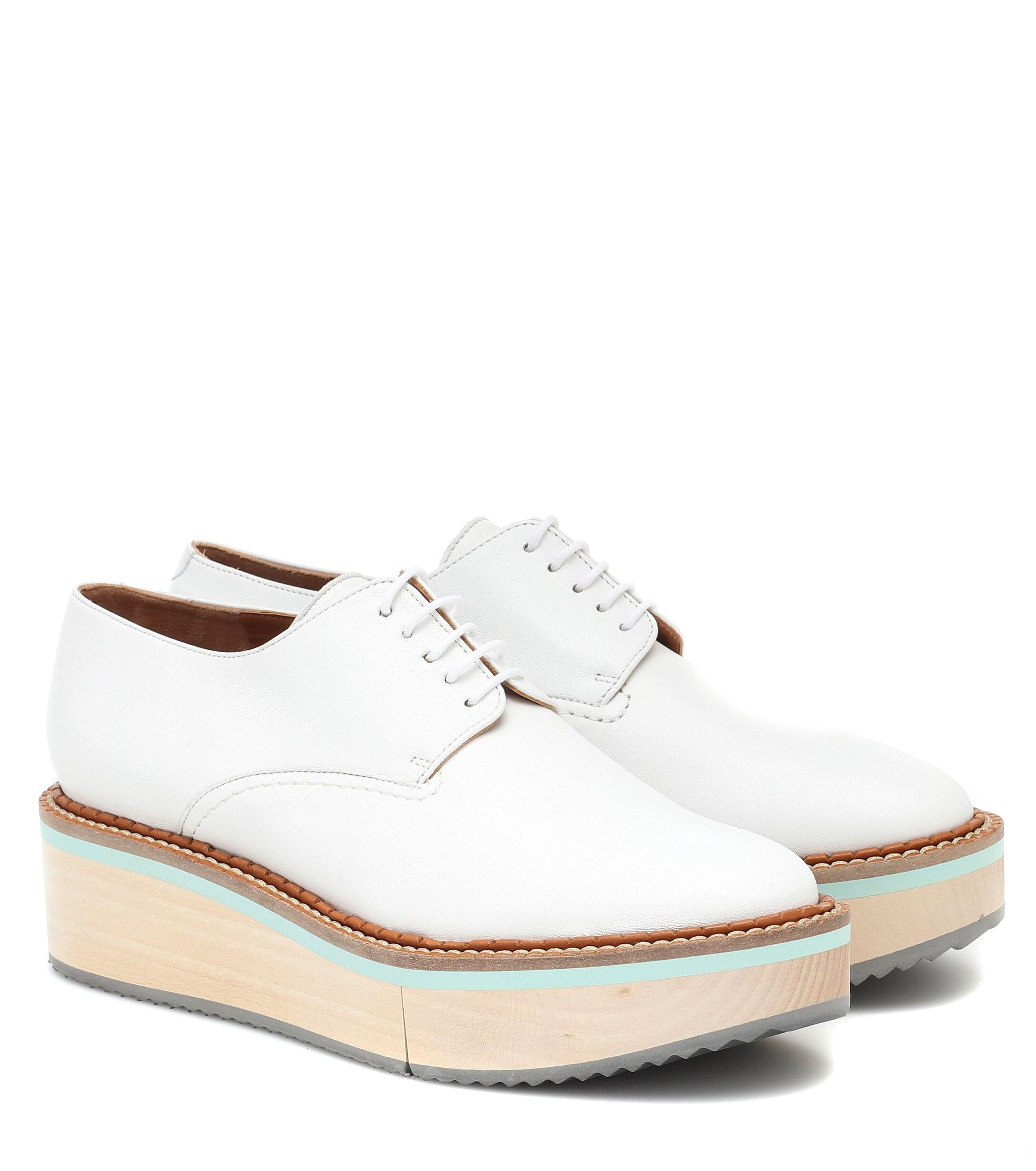 Robert Clergerie Brook Leather Shoes in White | Lyst