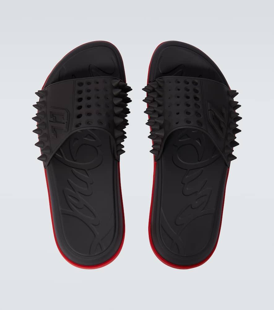 Red Christian Louboutin Sandals and Slides for Men Lyst UK