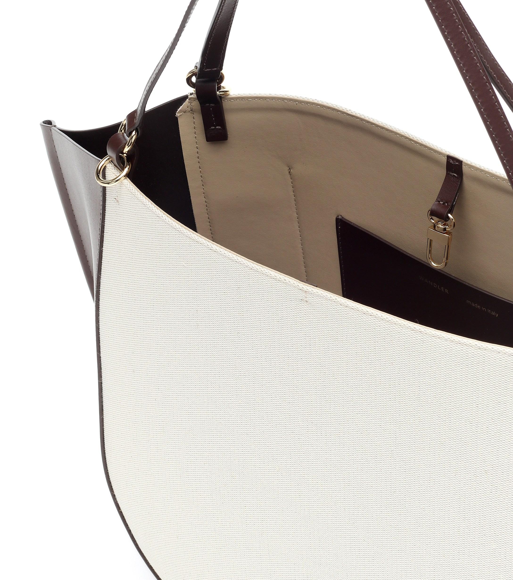 Wandler Mia Canvas And Leather Tote - Lyst
