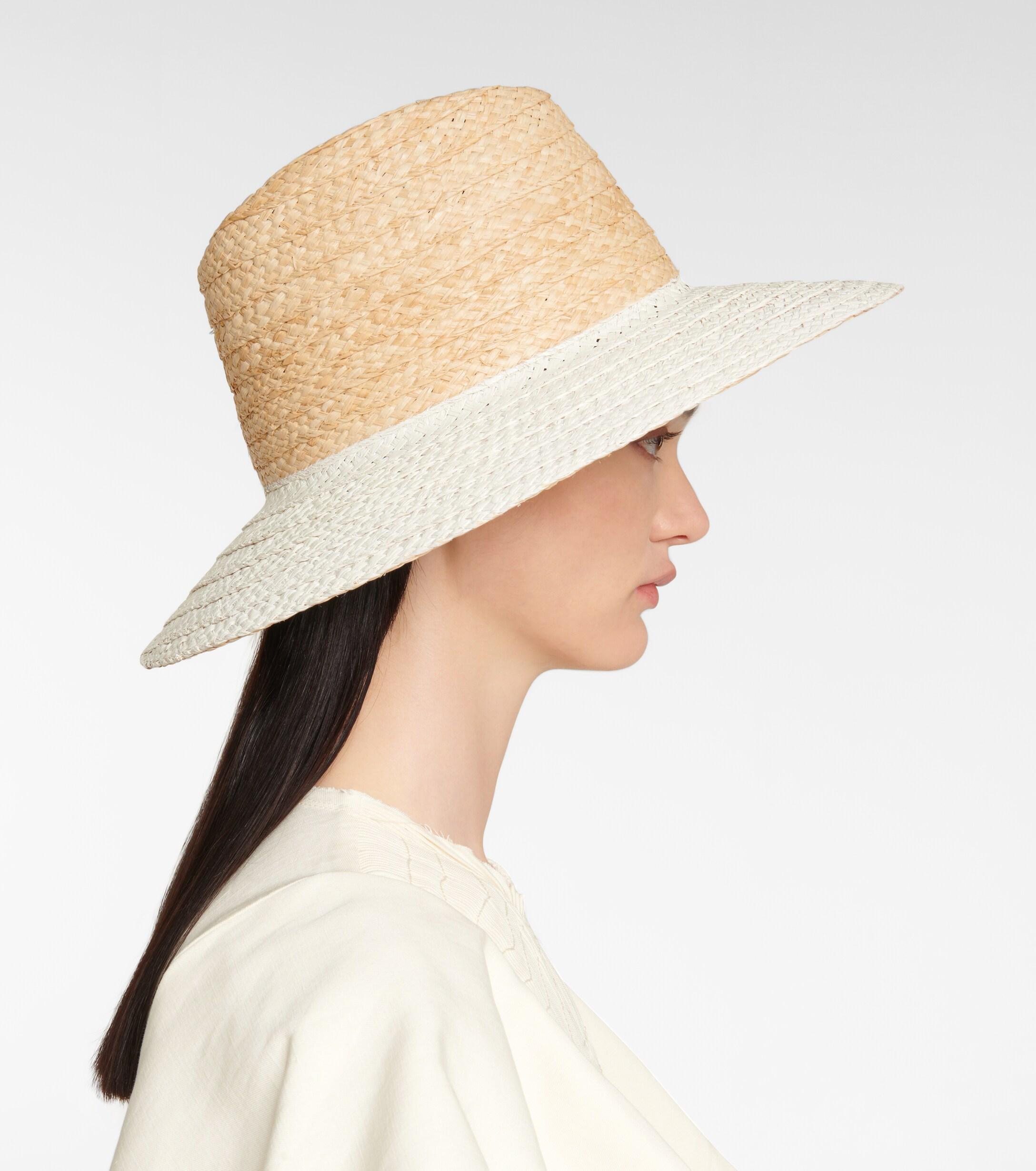 Maison Michel Kate Painted Raffia Hat 