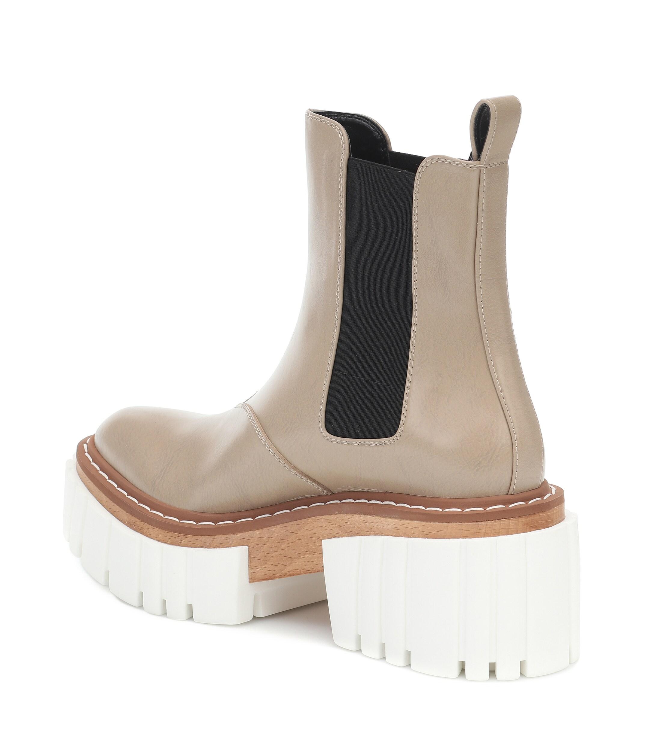 platform chelsea boots womens
