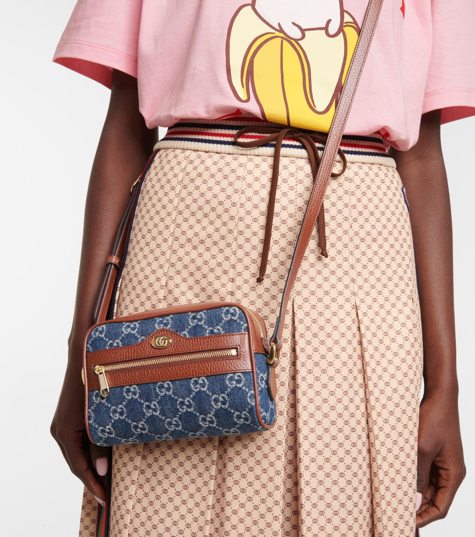 Gucci Ophidia GG Mini Denim Crossbody 