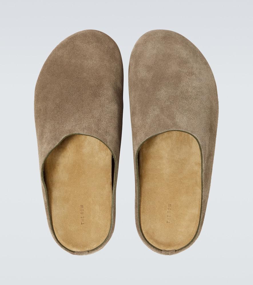 The Row Hugo Suede Clogs in White for Men | Lyst