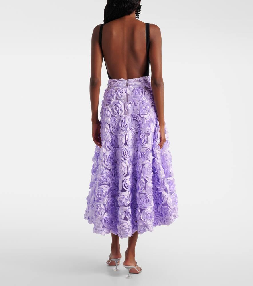 スカート Rotate Birger Christensen Floral Maxi Skirt Rotate Sun floral-appliqué high-rise maxi skirt ROTATE