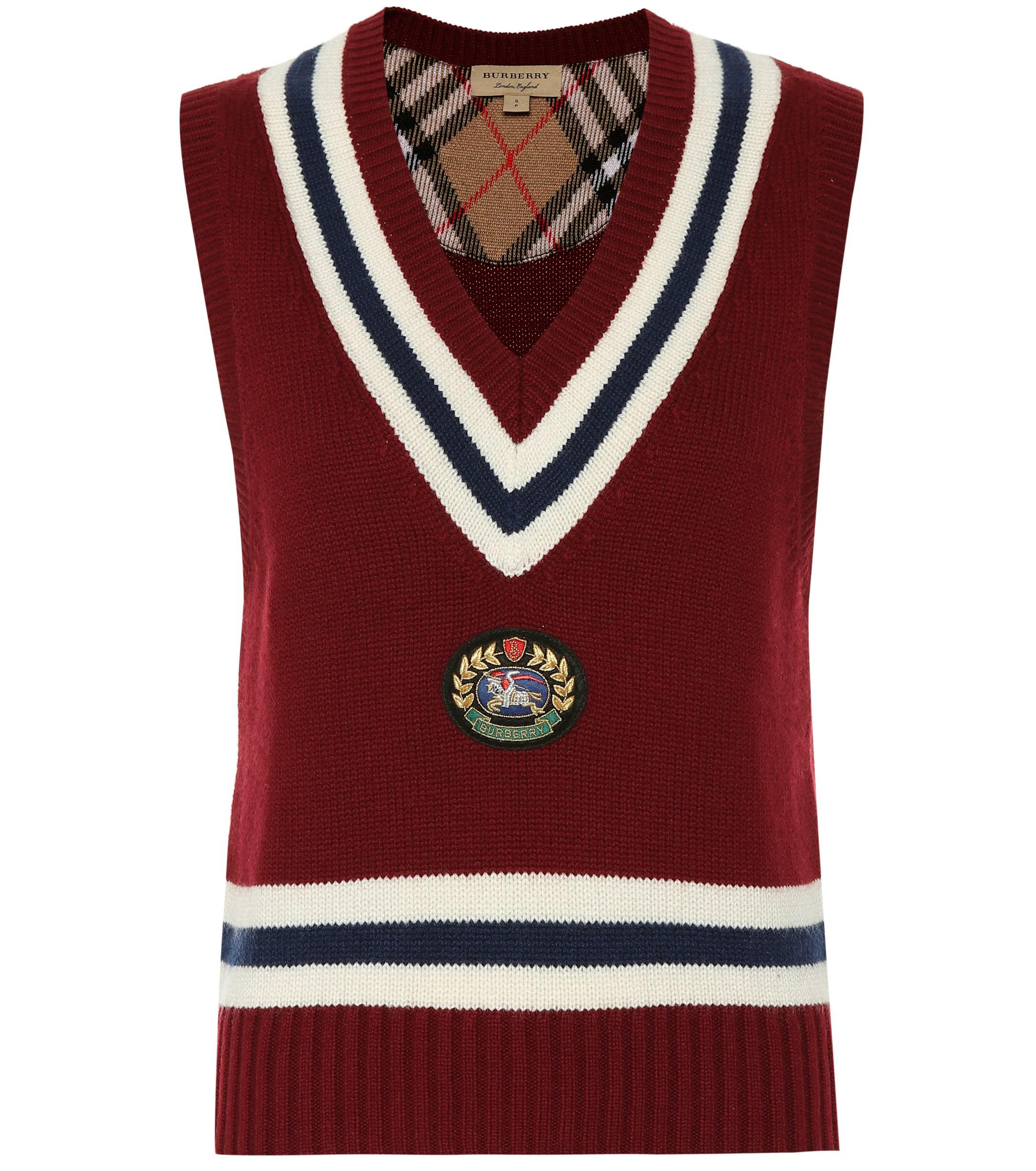 burberry sweater vest