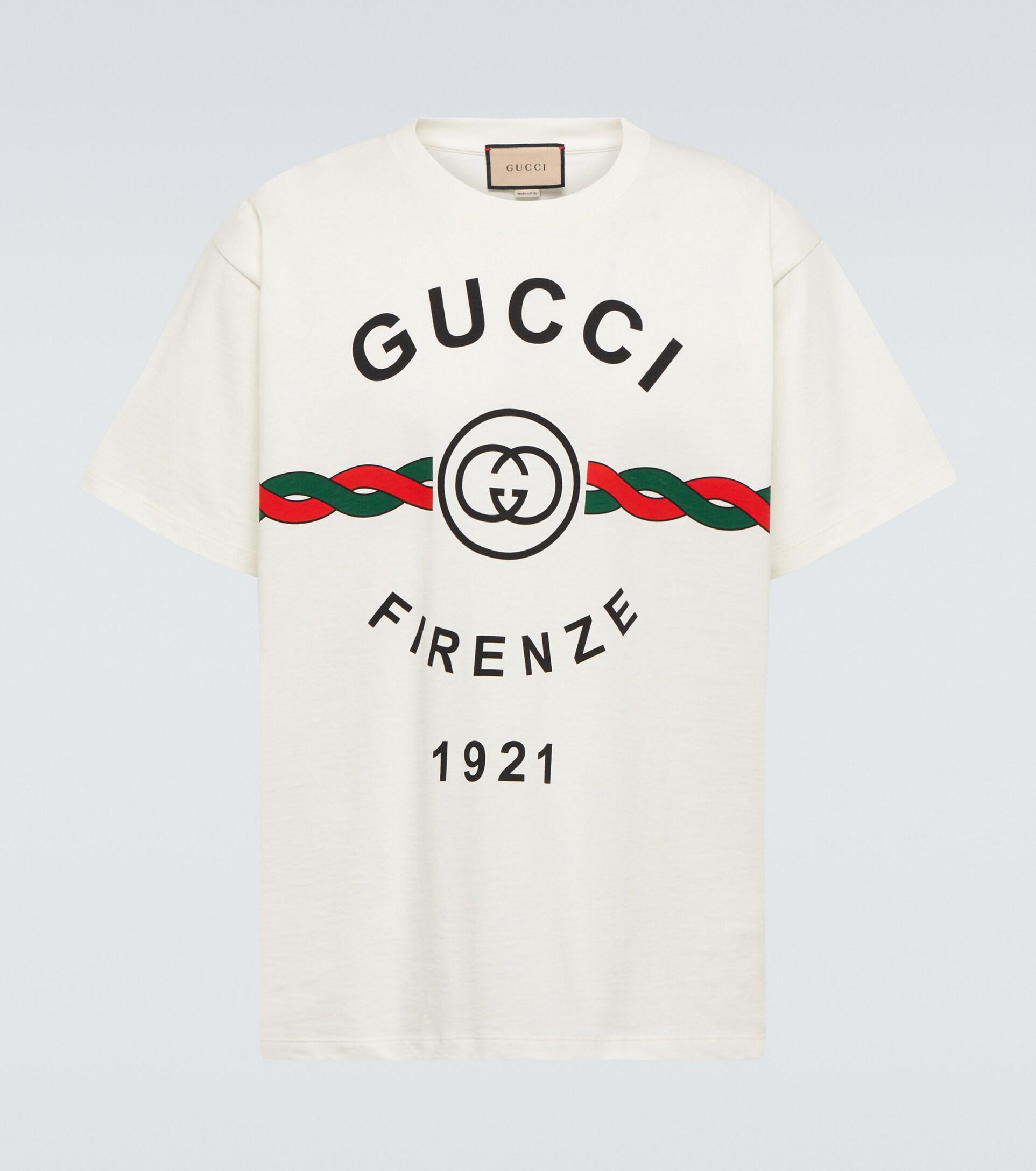 Camiseta Firenze 1921 de algodon Gucci de hombre | Lyst
