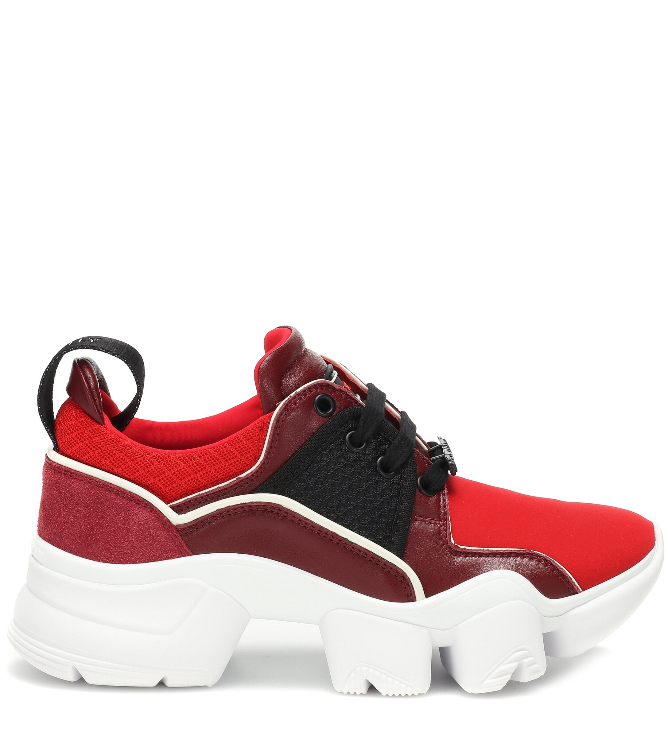 Givenchy Neoprene Jaw Low Sneakers in Bright Red (Red) - Lyst