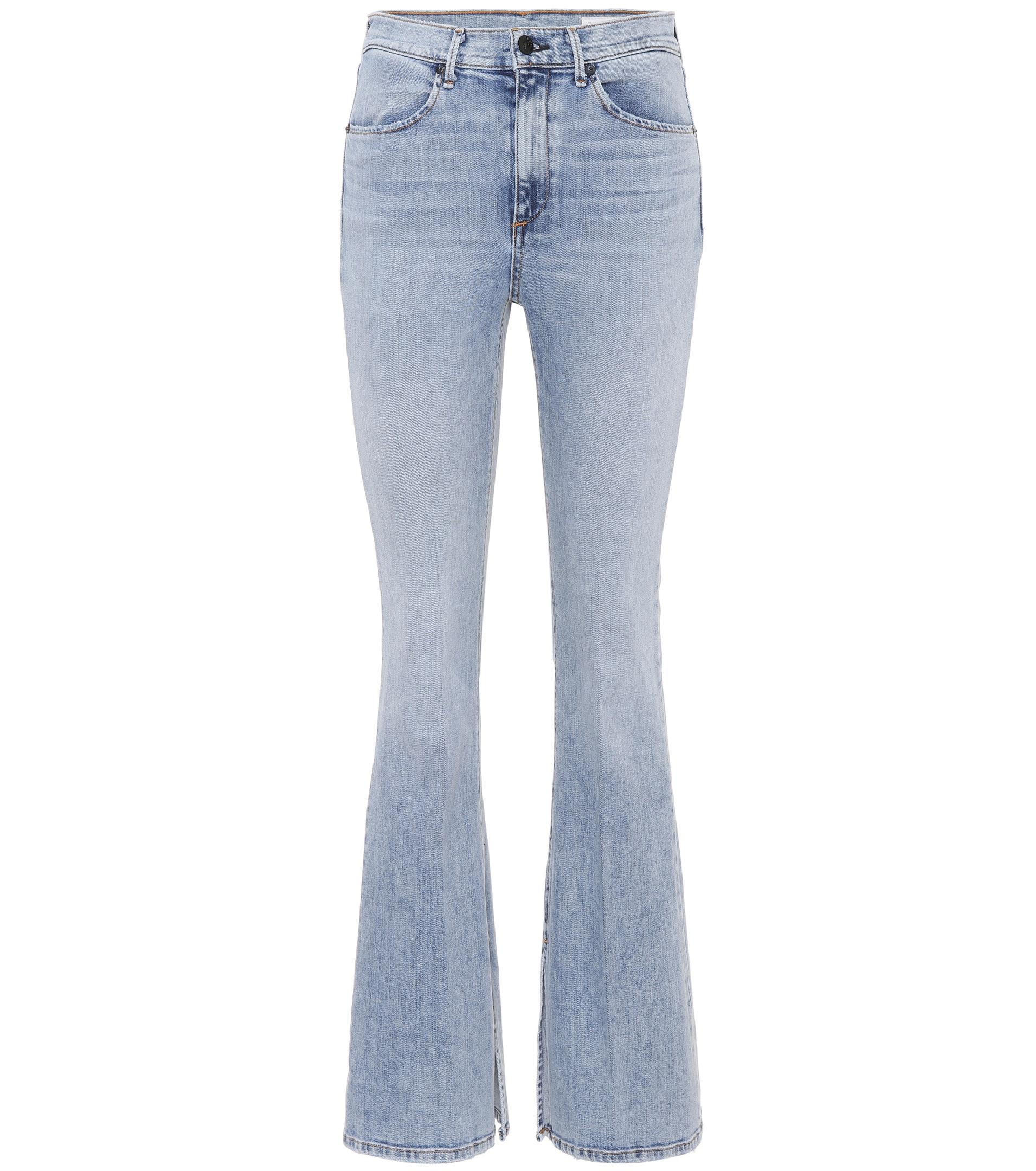 Rag & Bone Denim Bella High-waisted Flare Jeans in Blue - Lyst