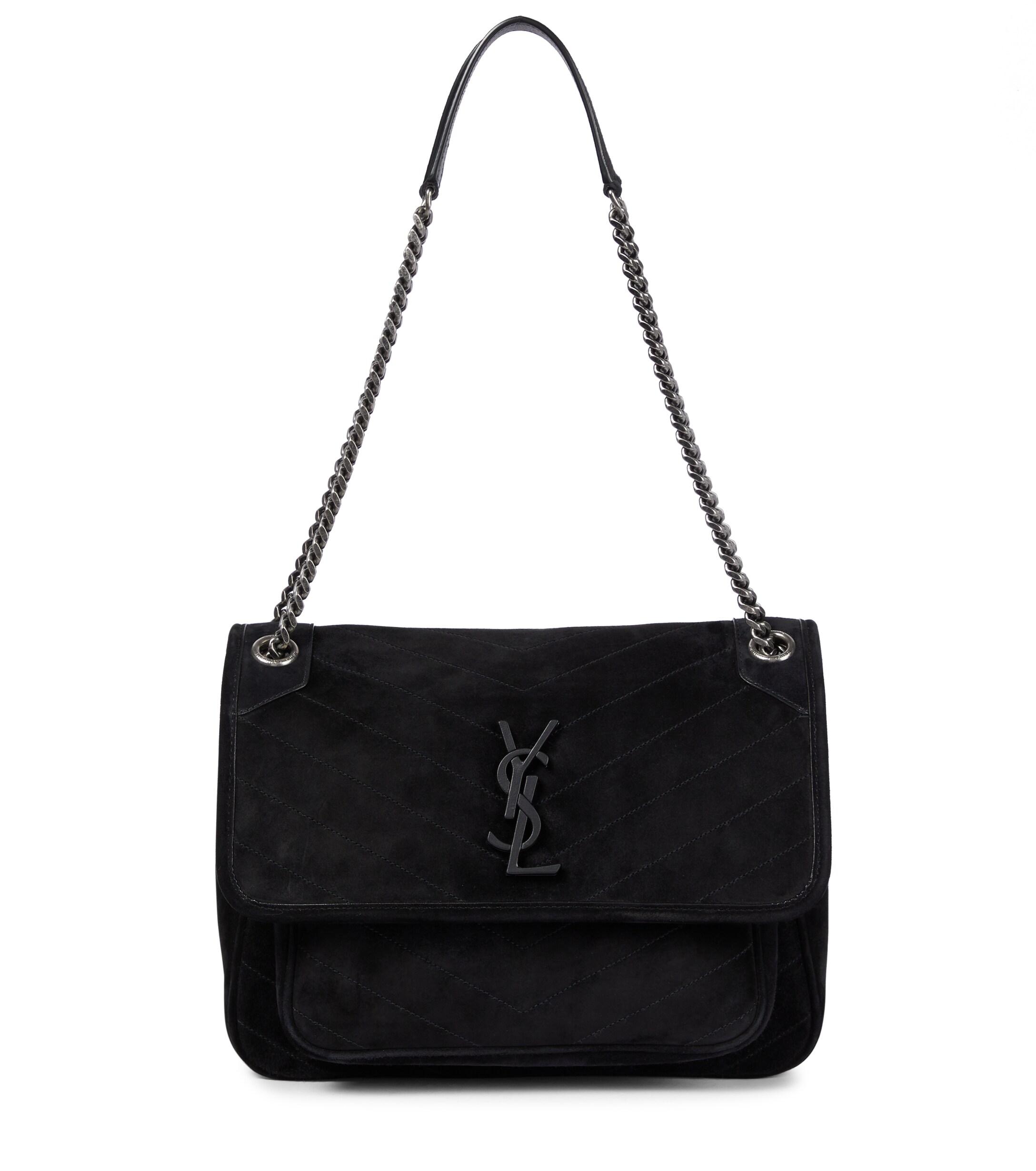 niki medium suede shoulder bolsa