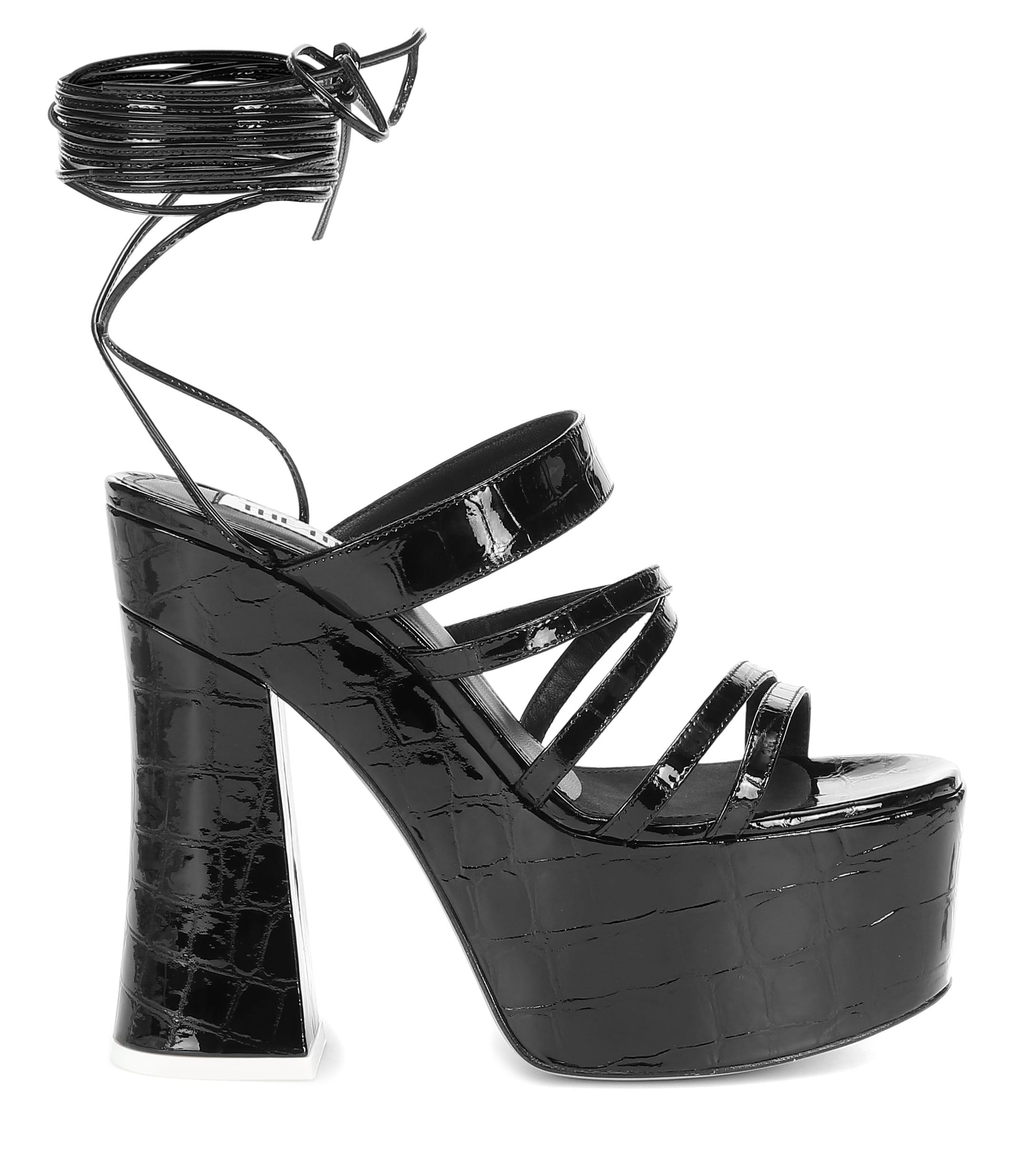 the attico black heels